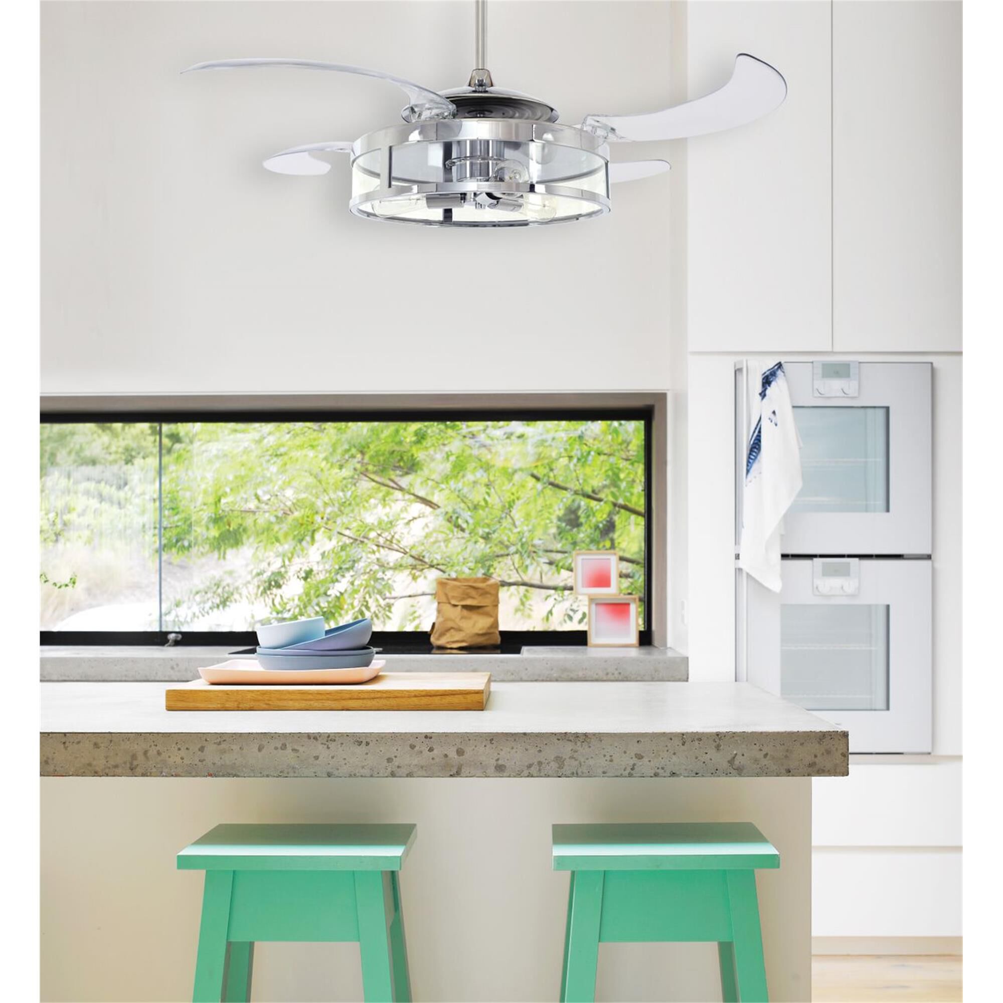 Classic 48 Inch Ceiling Fan with Light Kit,