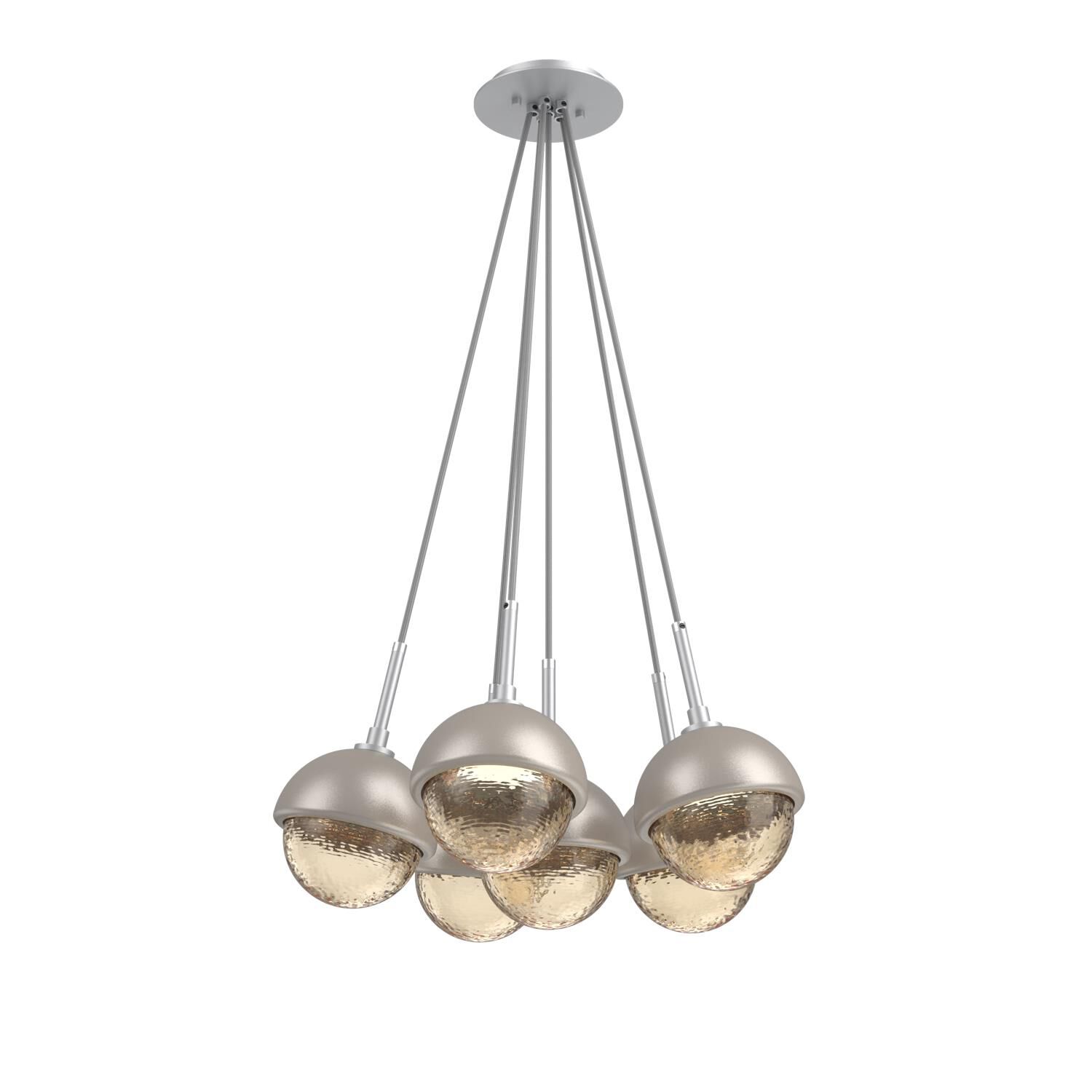 Levi Wilson Cabochon 19 Inch Multi Pendant Light by Hammerton Studio