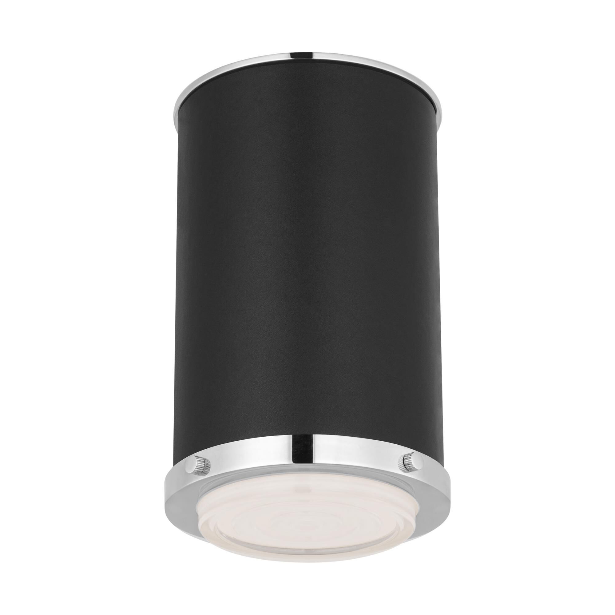 Shown in Polished Nickel finish and Silk Screen White Inside Clear Outside glass