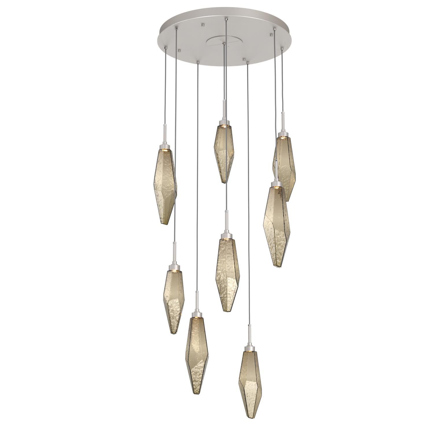 Rock Crystal Multi Light Pendant by Hammerton Studio
