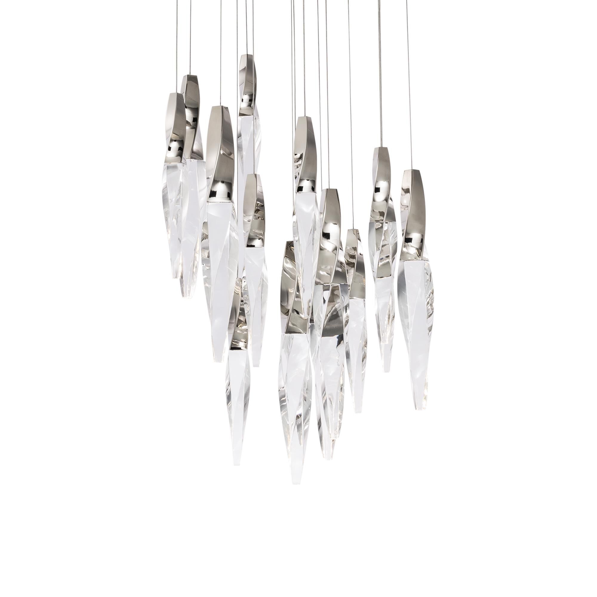 Kindjal 23 Inch 15 Light LED Multi Light Pendant by Schonbek Beyond