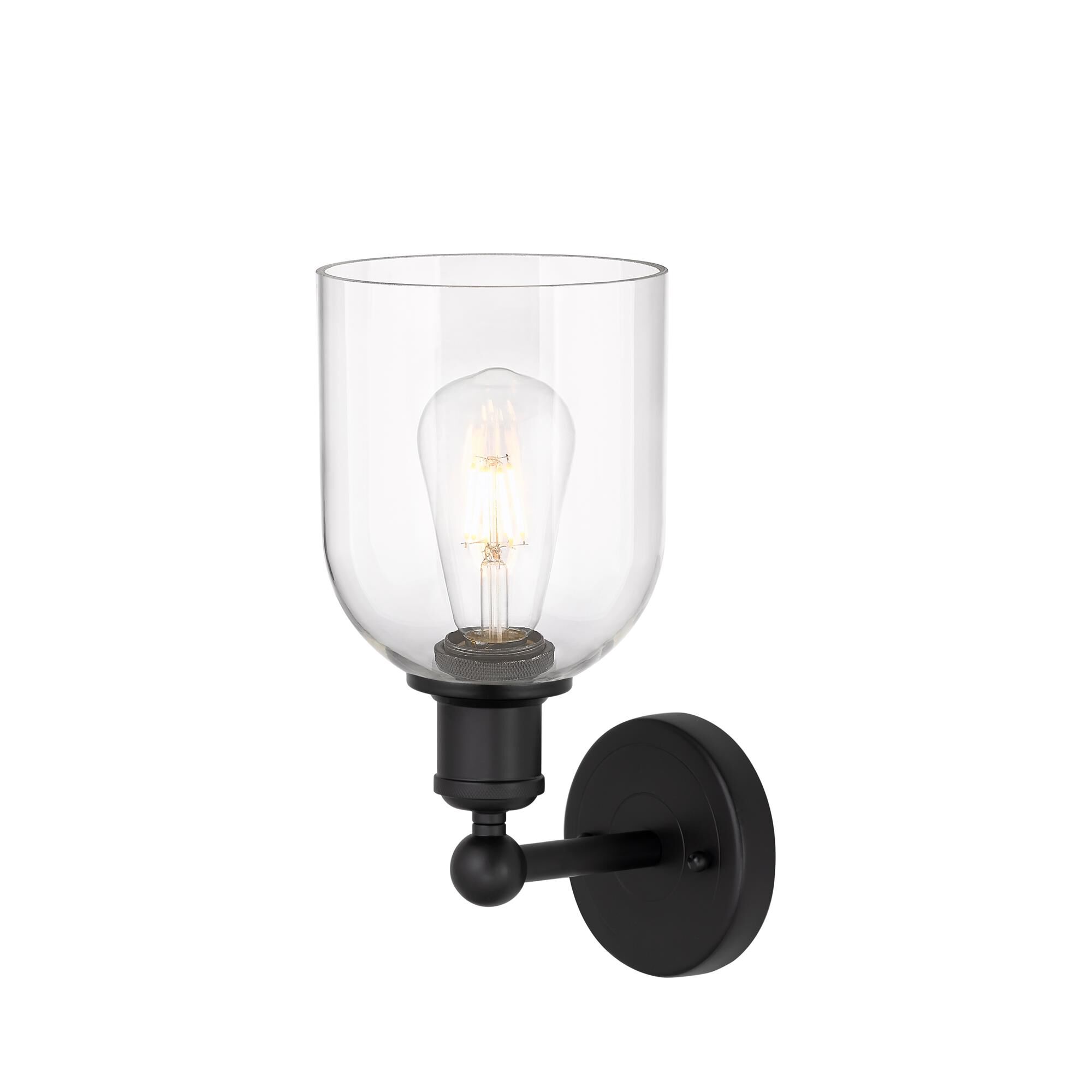 Shown in Matte Black finish and Clear glass