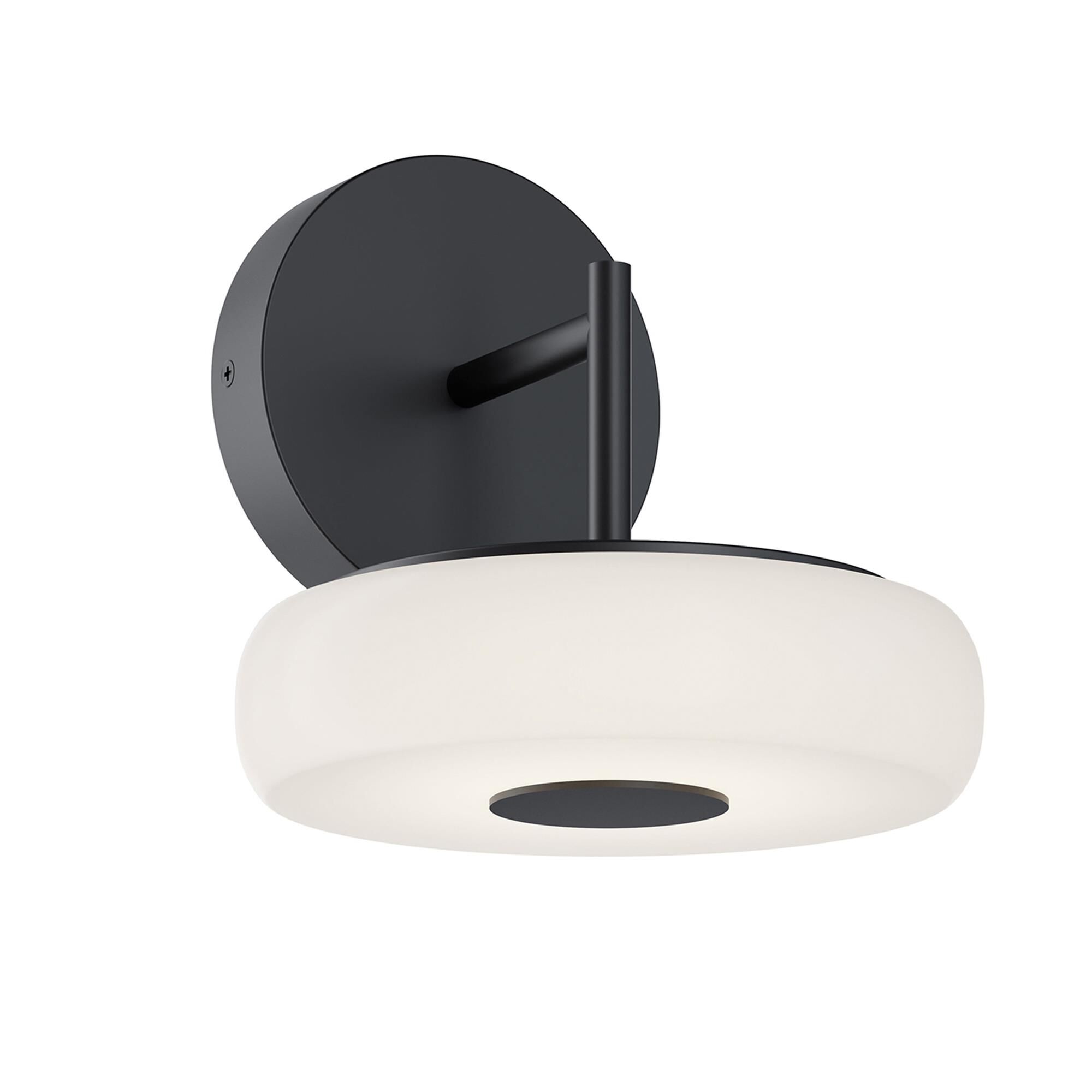 Shown in Black finish and White shade