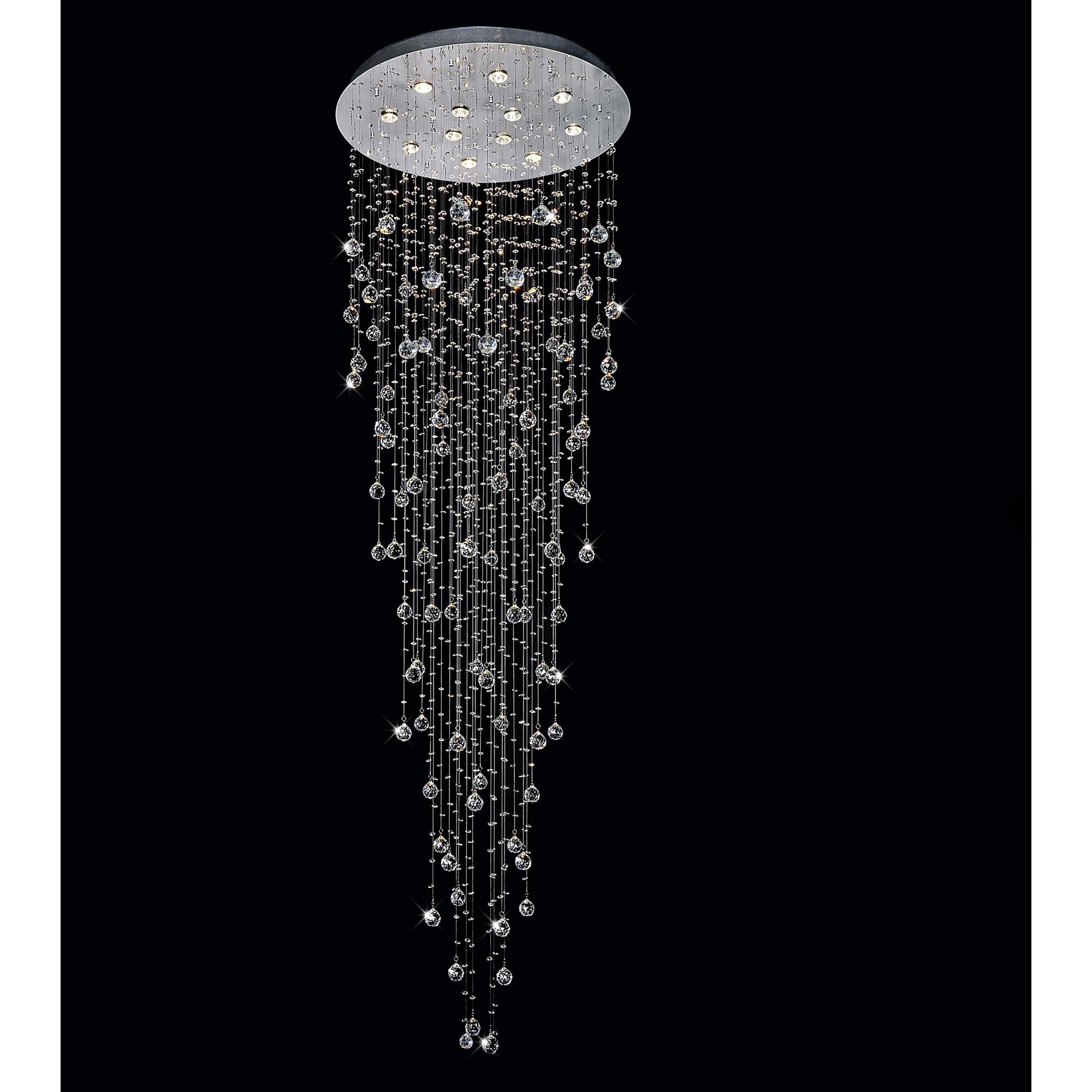 Rain Drop 32 Inch 12 Light Flush Mount by CWI Lighting