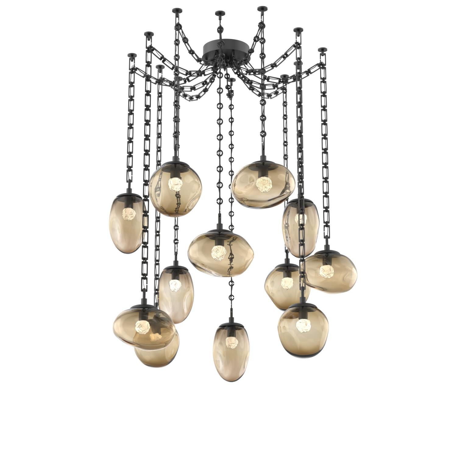 Levi Wilson Cosmos 17 Inch Multi Pendant Light by Hammerton Studio