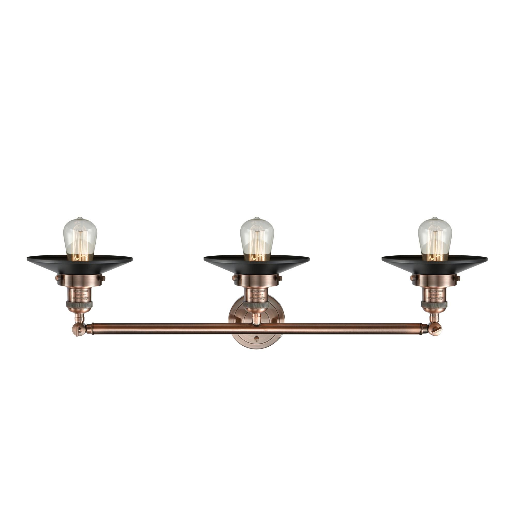 Bruno Marashlian Railroad 32 Inch 3 Light LED Bath Vanity Light by Innovations Lighting
