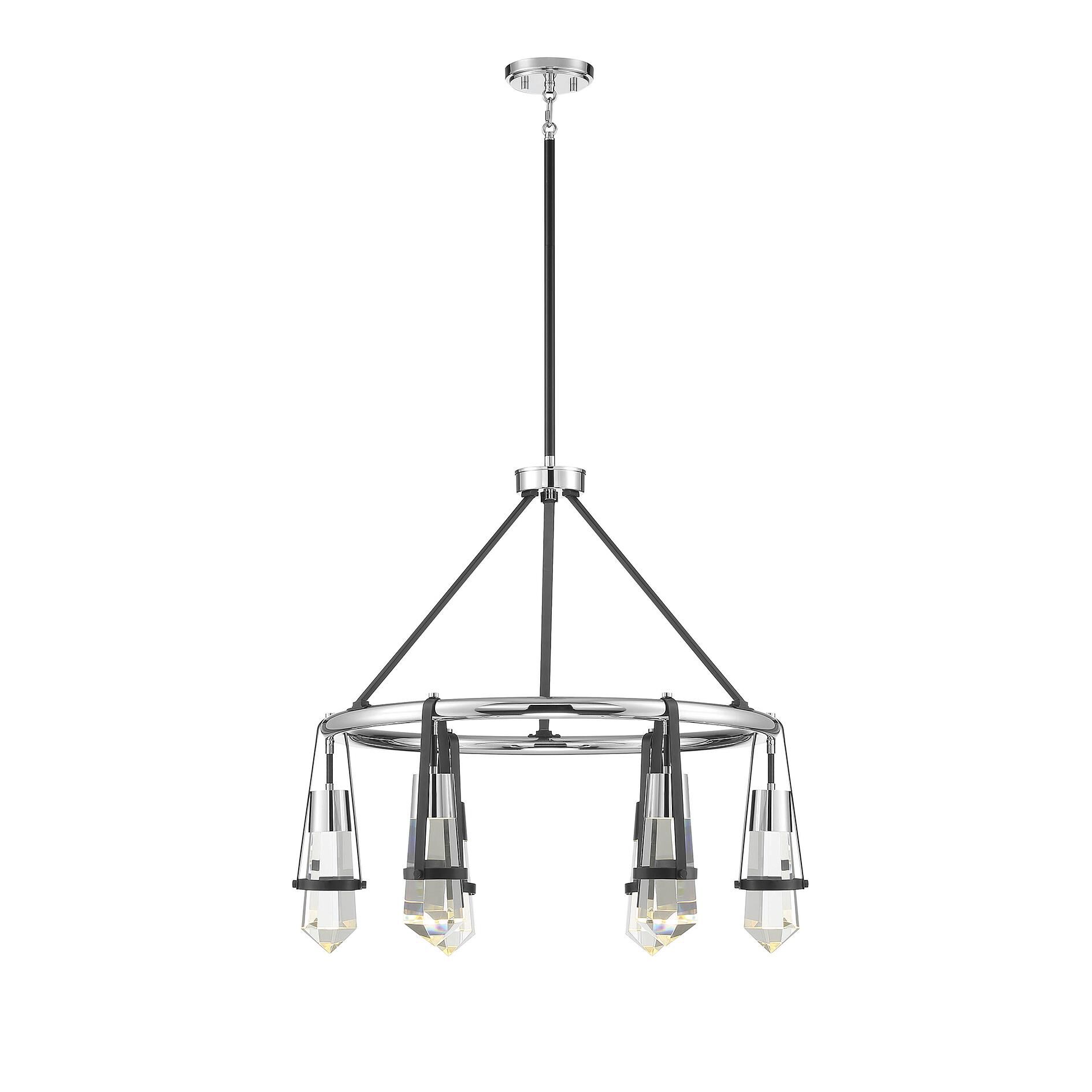 Denali 28 Inch 6 Light LED Chandelier by Savoy House