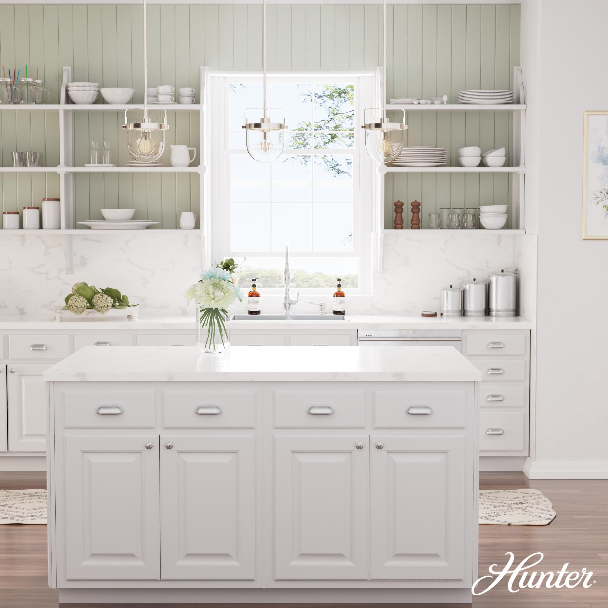 Shown in Brushed Nickel finish