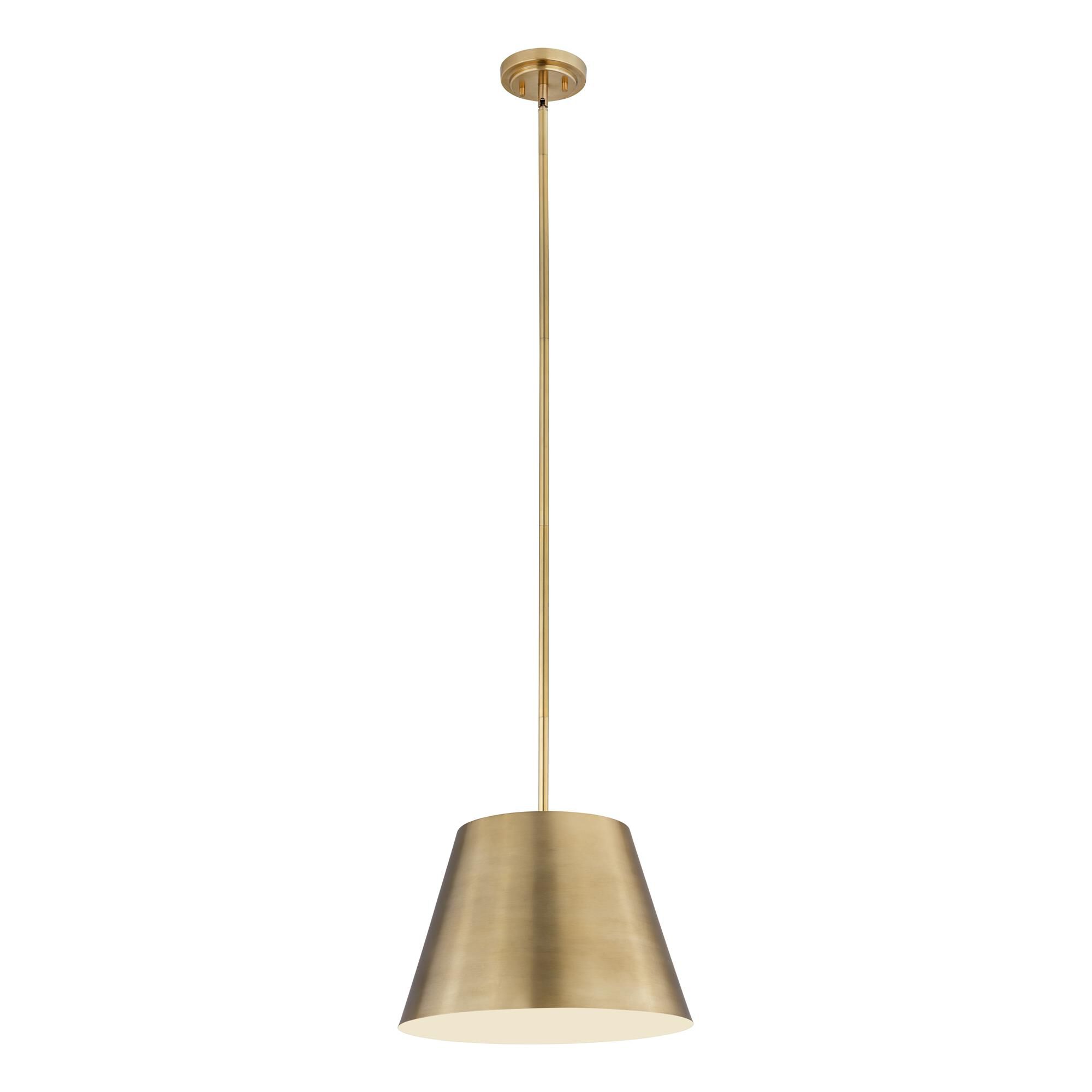 Shown in Rubbed Brass finish and Rubbed Brass glass and Rubbed Brass shade