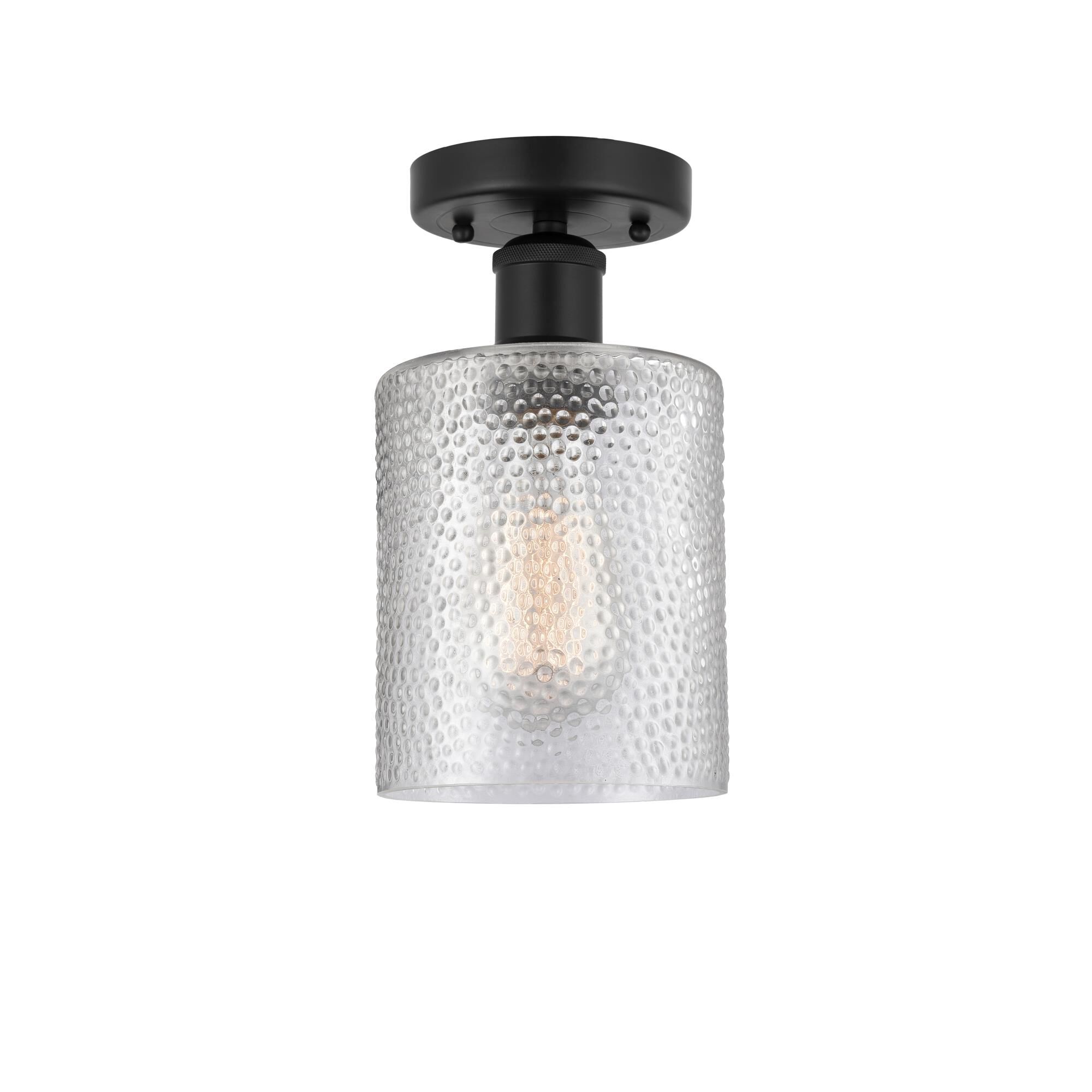 Shown in Matte Black finish and Clear glass