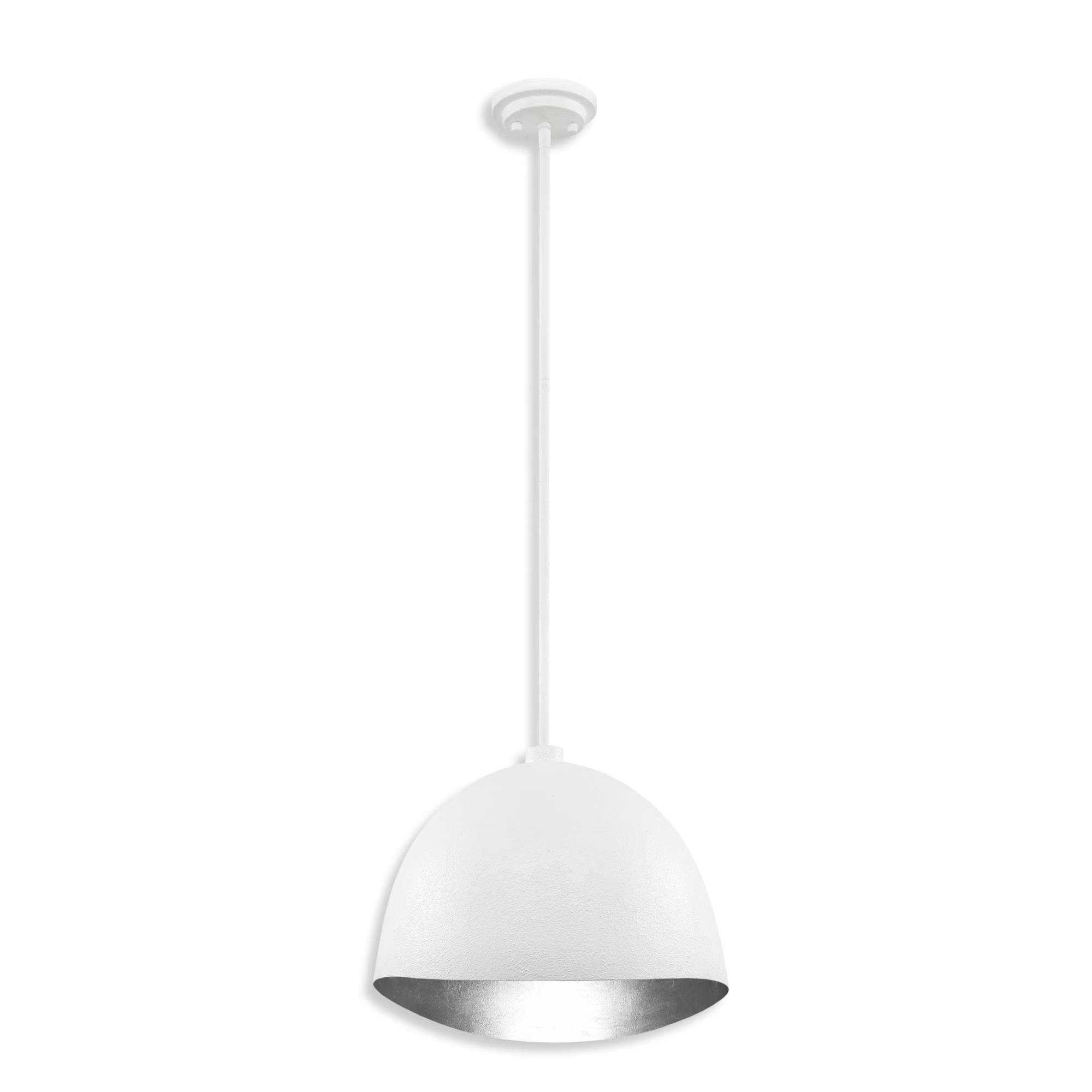 Shown in Textured White with Silver Leaf Inside finish