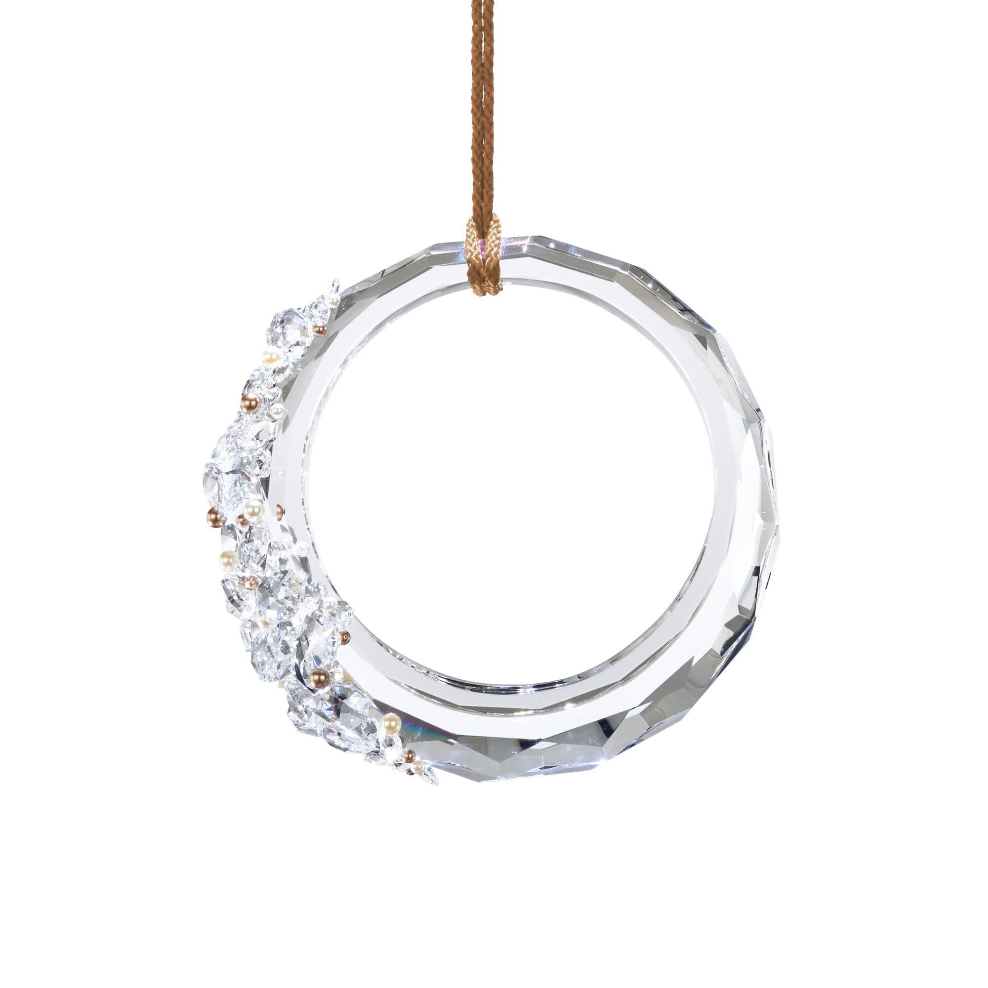 Shown in Polished Chrome With Gold Rope finish and Radiance crystal and Crystal glass