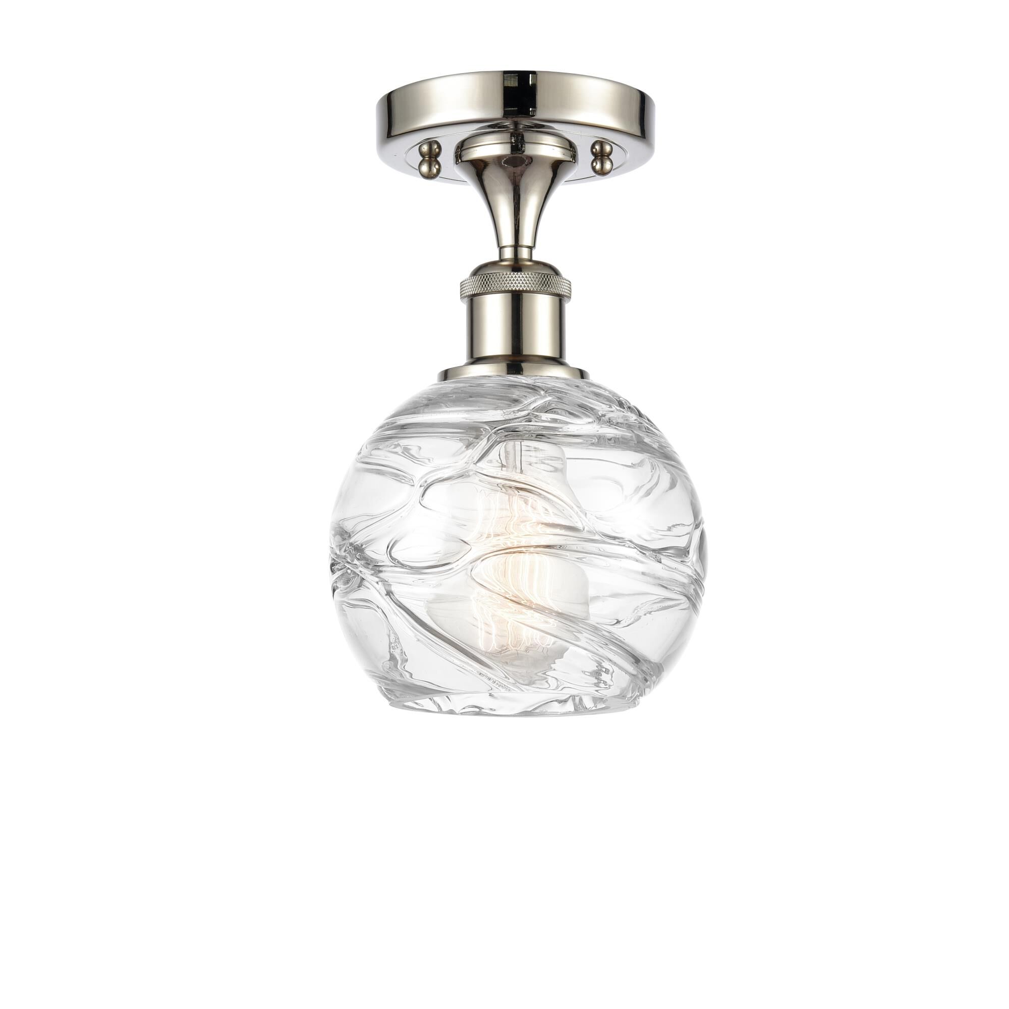 Bruno Marashlian Athens Deco Swirl 6 Inch Semi Flush Mount by Innovations Lighting