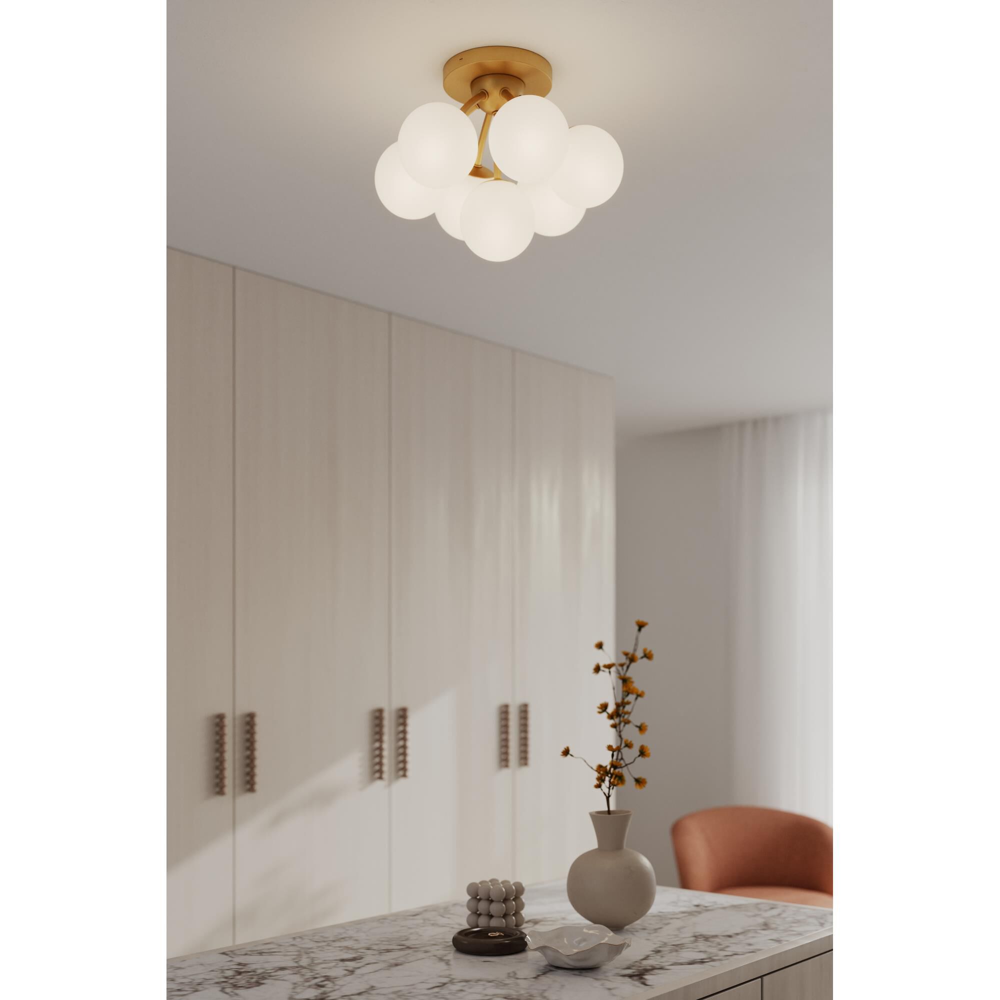 Lunara 18 Inch Semi Flush Mount by Minka Lavery