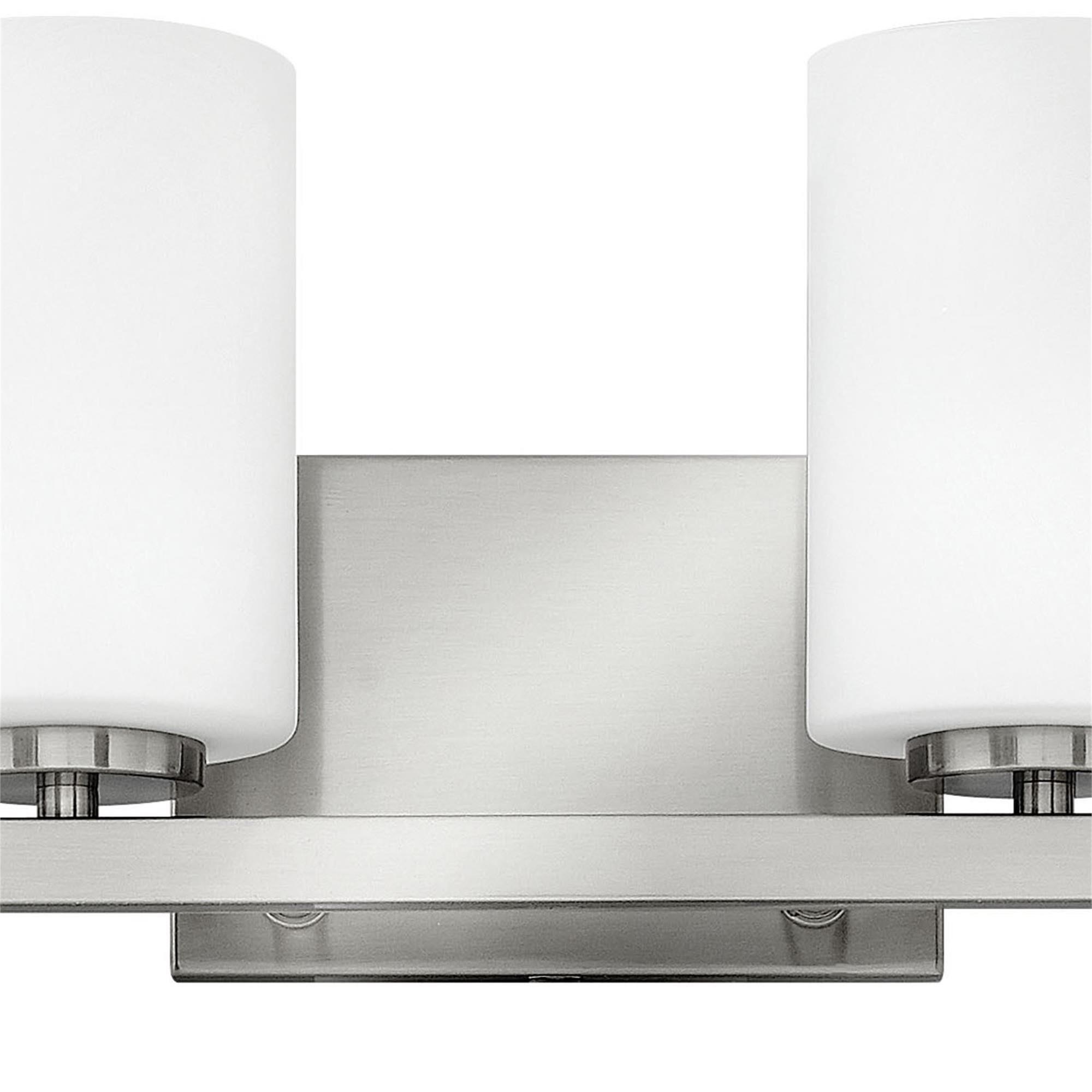 Shown in Brushed Nickel finish and Etched Opal glass