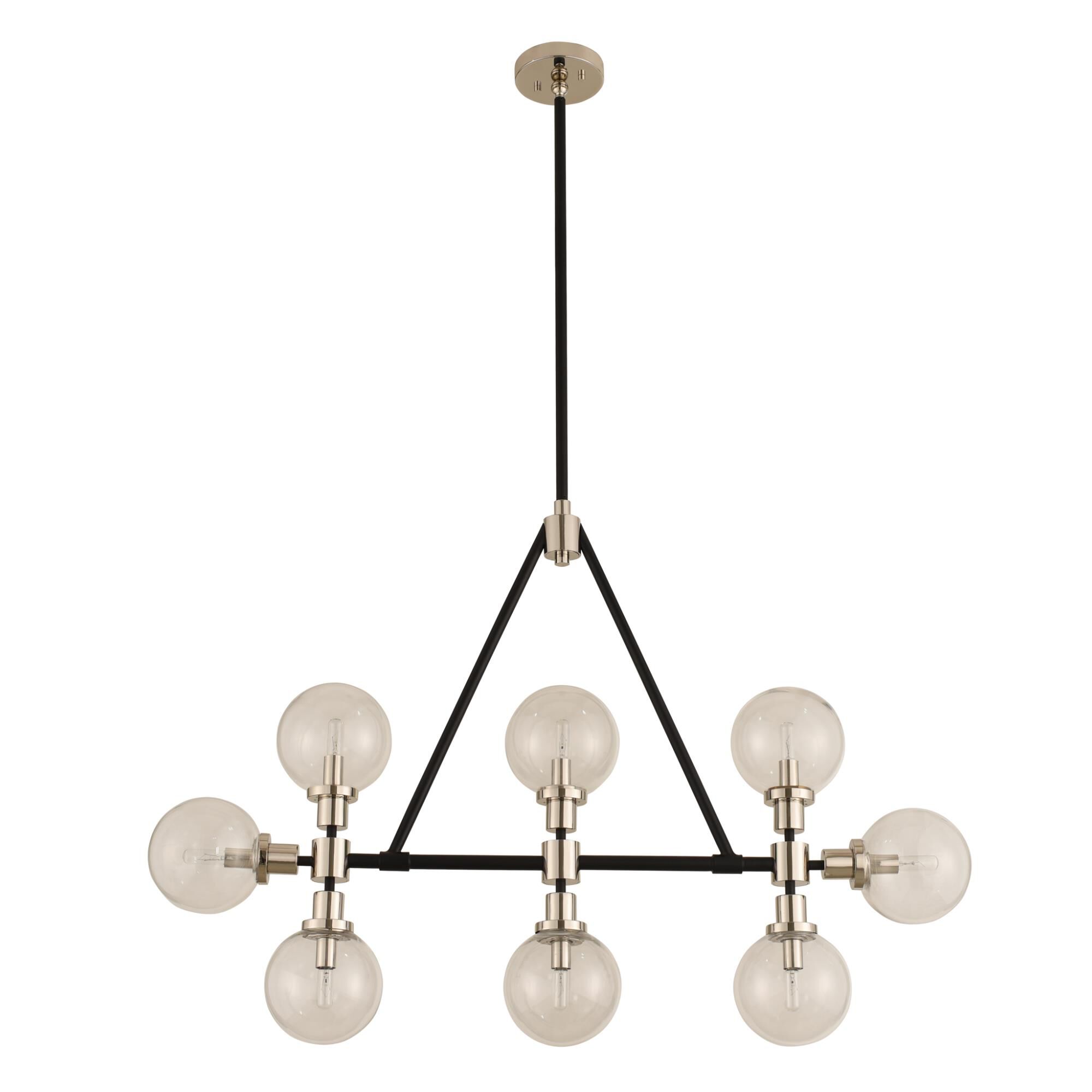 Shown in Matte Black Finish With Nickel Accents finish