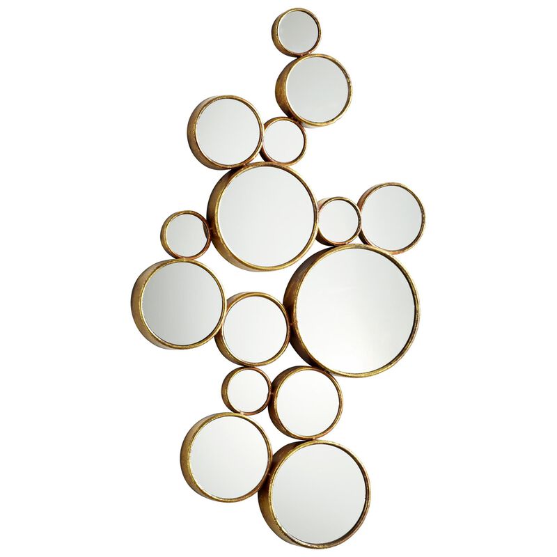 Bubbles Medium Decorative Mirror by Cyan Design