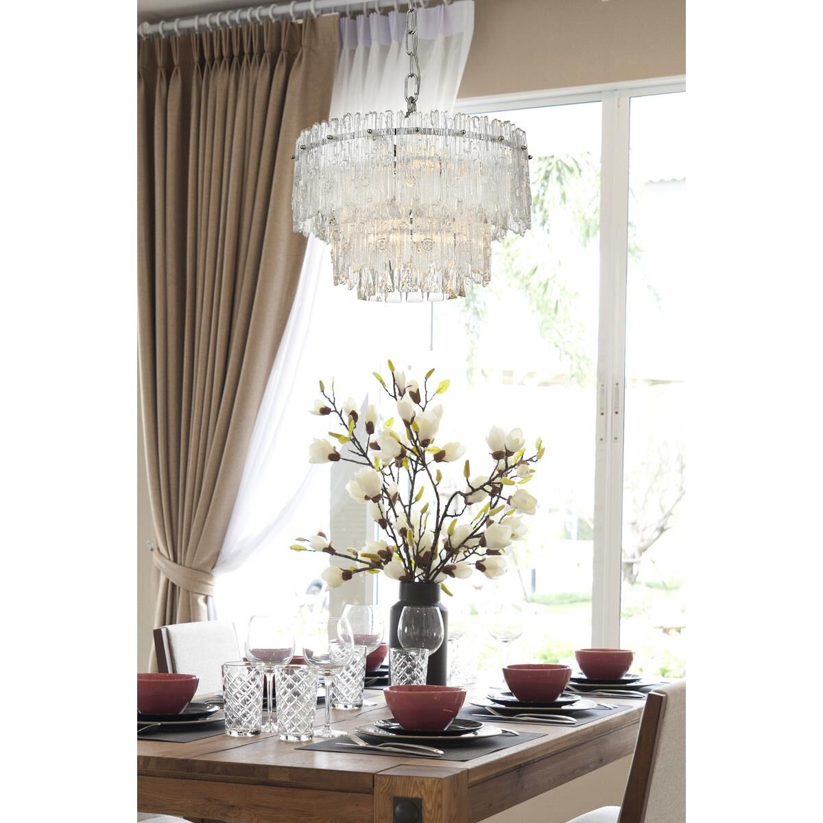 Emilia 15 Inch Large Pendant by Elegant Lighting