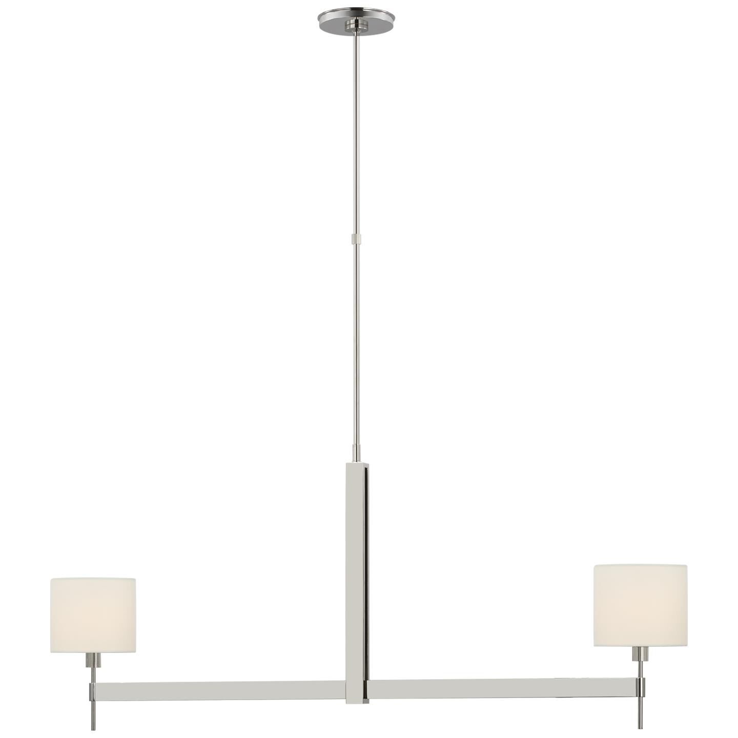 Ray Booth Brontes 54 Inch 2 Light LED Linear Suspension Light by Visual Comfort Signature Collection