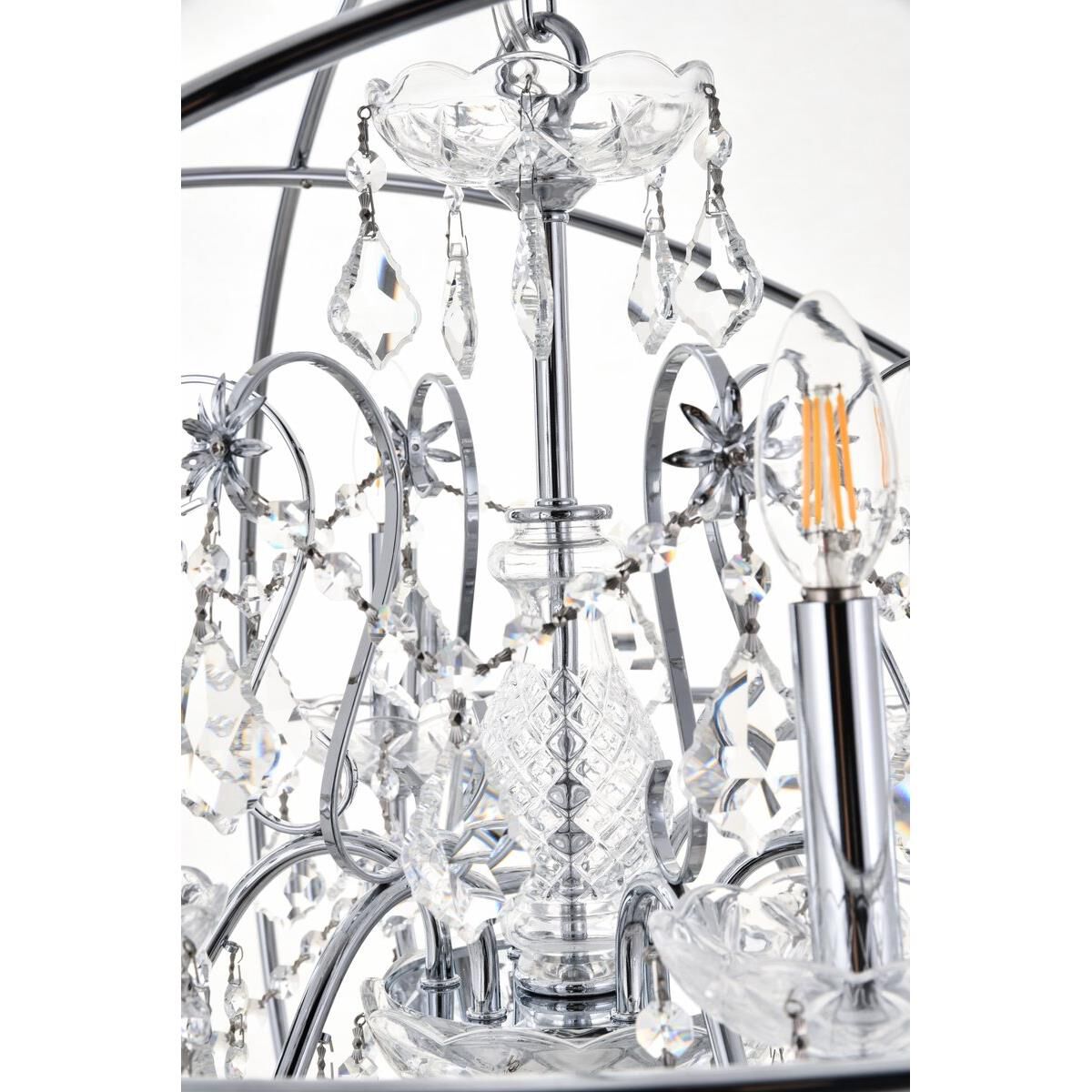 Shown in Chrome finish and Clear Royal Cut crystal