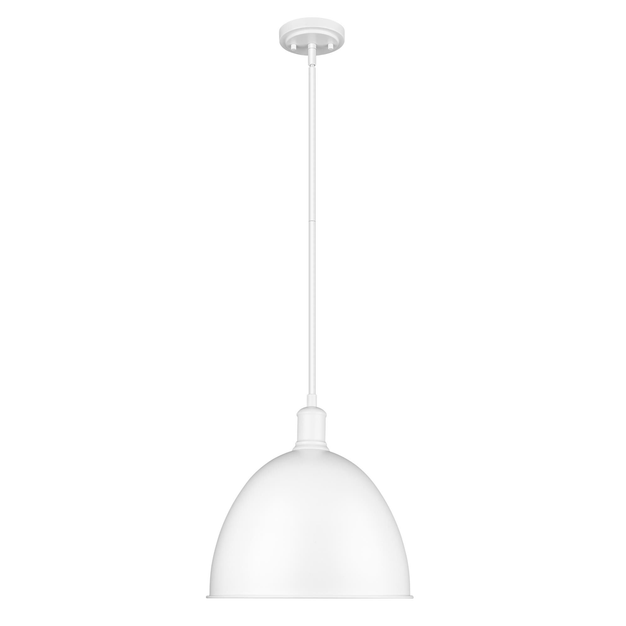 Shown in Satin White finish and Satin White shade