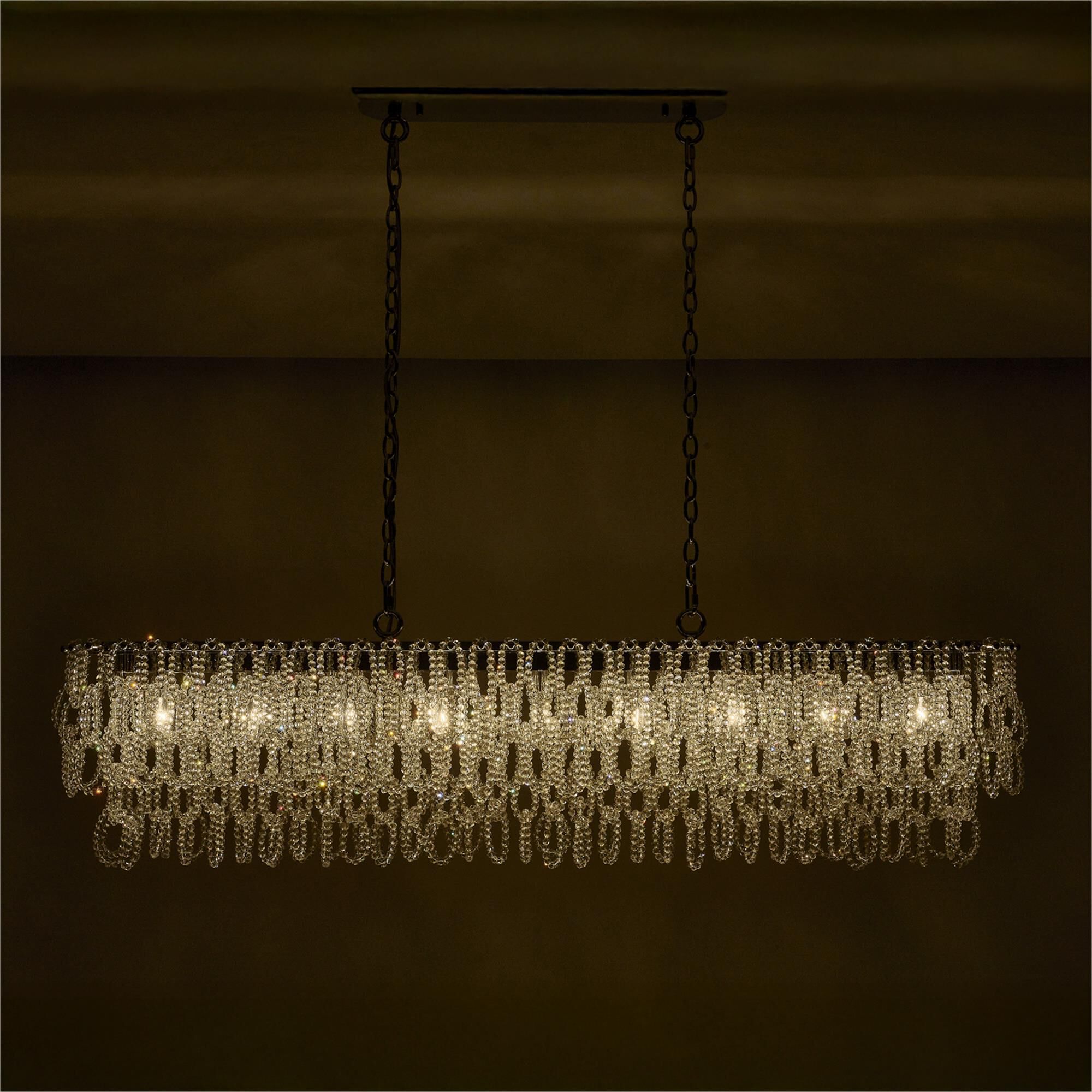 Loop Large Linear Chandelier,