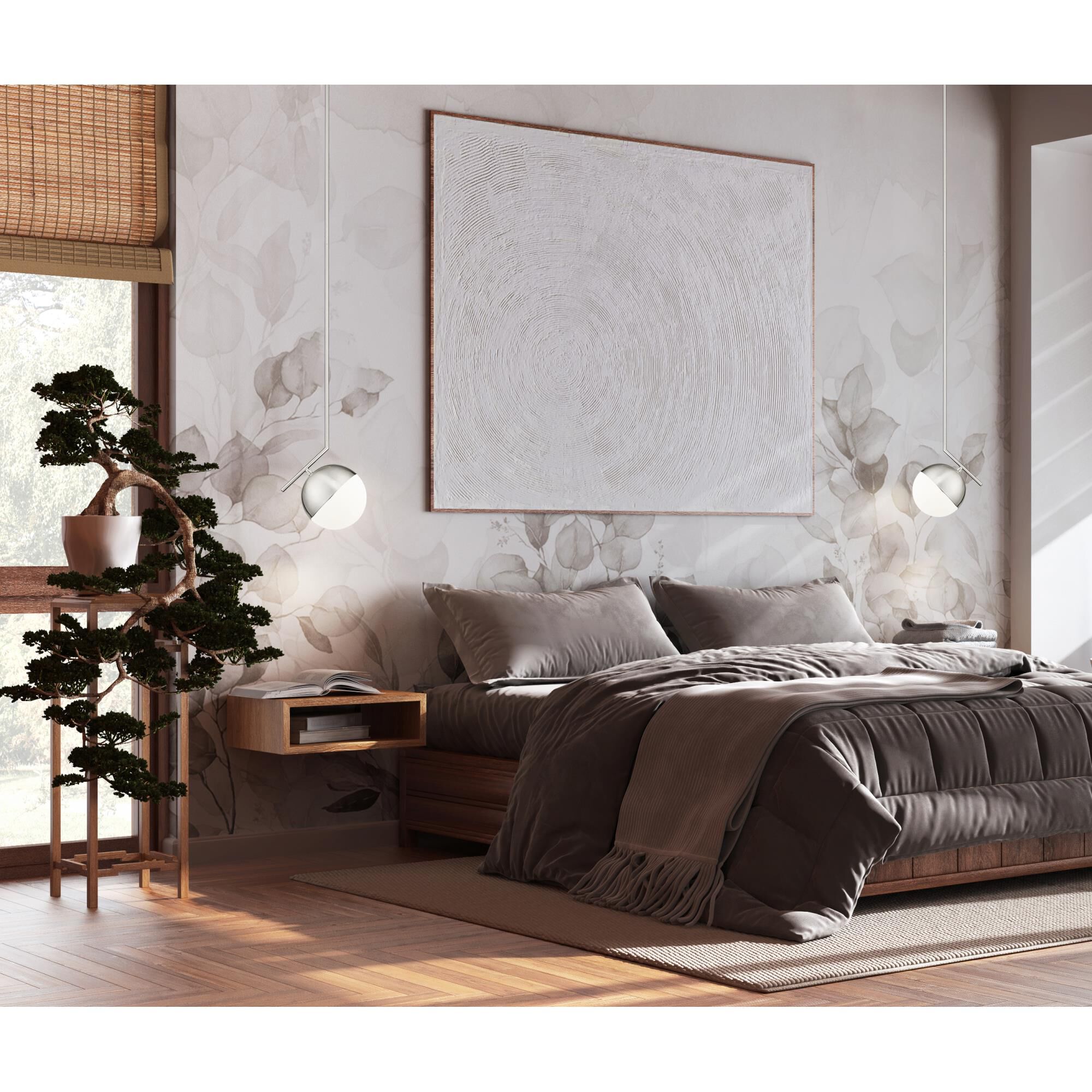 Shown in Brushed Nickel finish and Matte Opal glass and Matte Opal shade