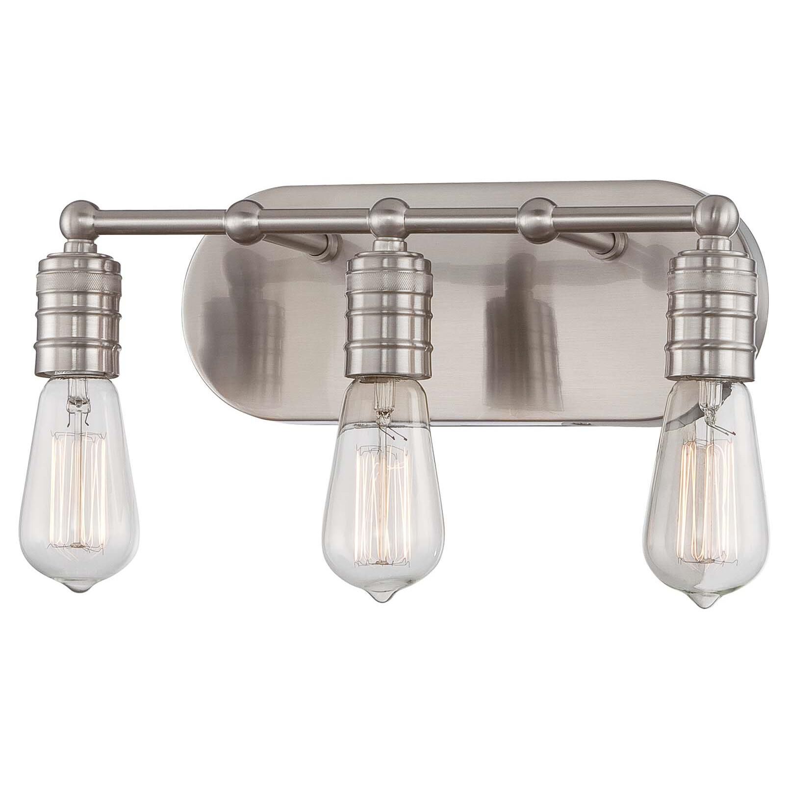 Downtown Edison 14 Inch 3 Light Bath Vanity Light by Minka Lavery