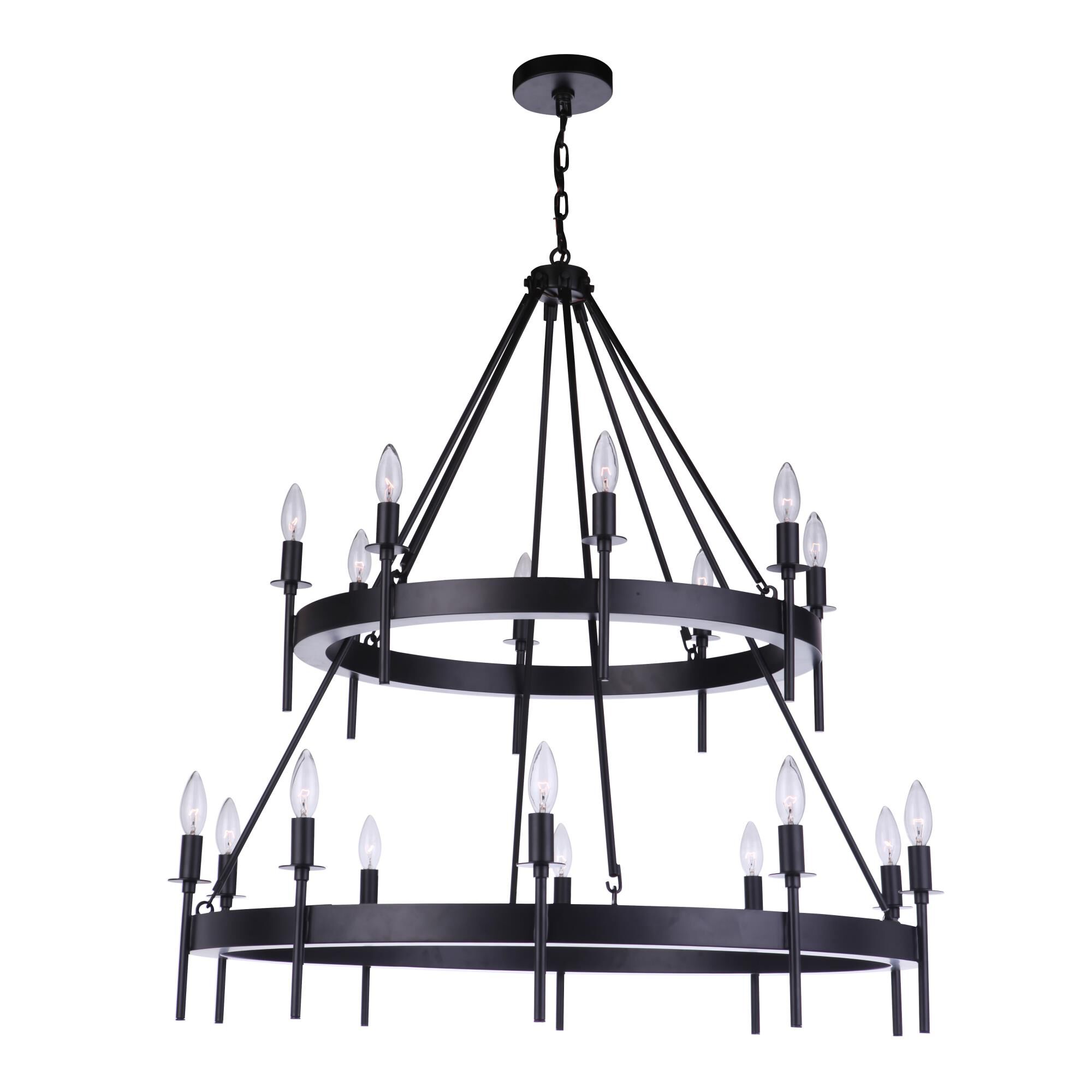 Larrson 36 Inch 18 Light Chandelier by Craftmade