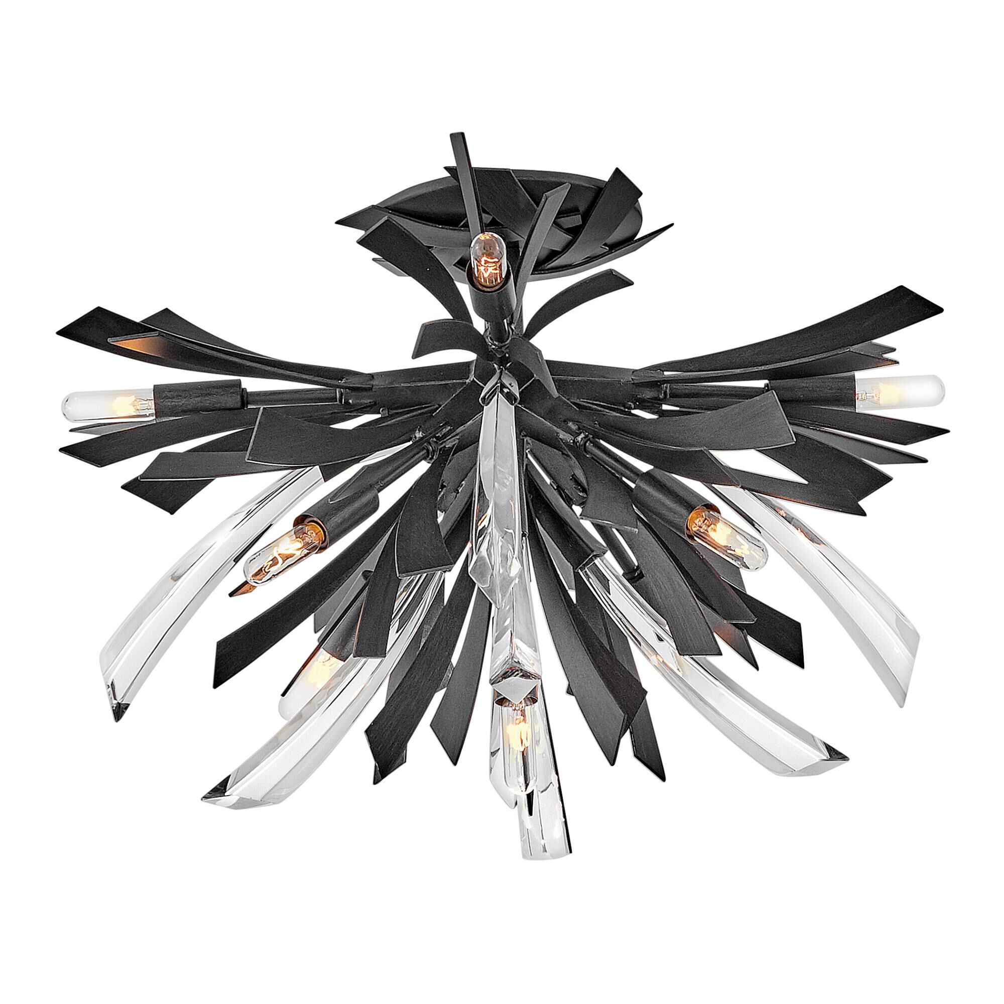 Vida 24 Inch 9 Light Semi Flush Mount by Fredrick Ramond