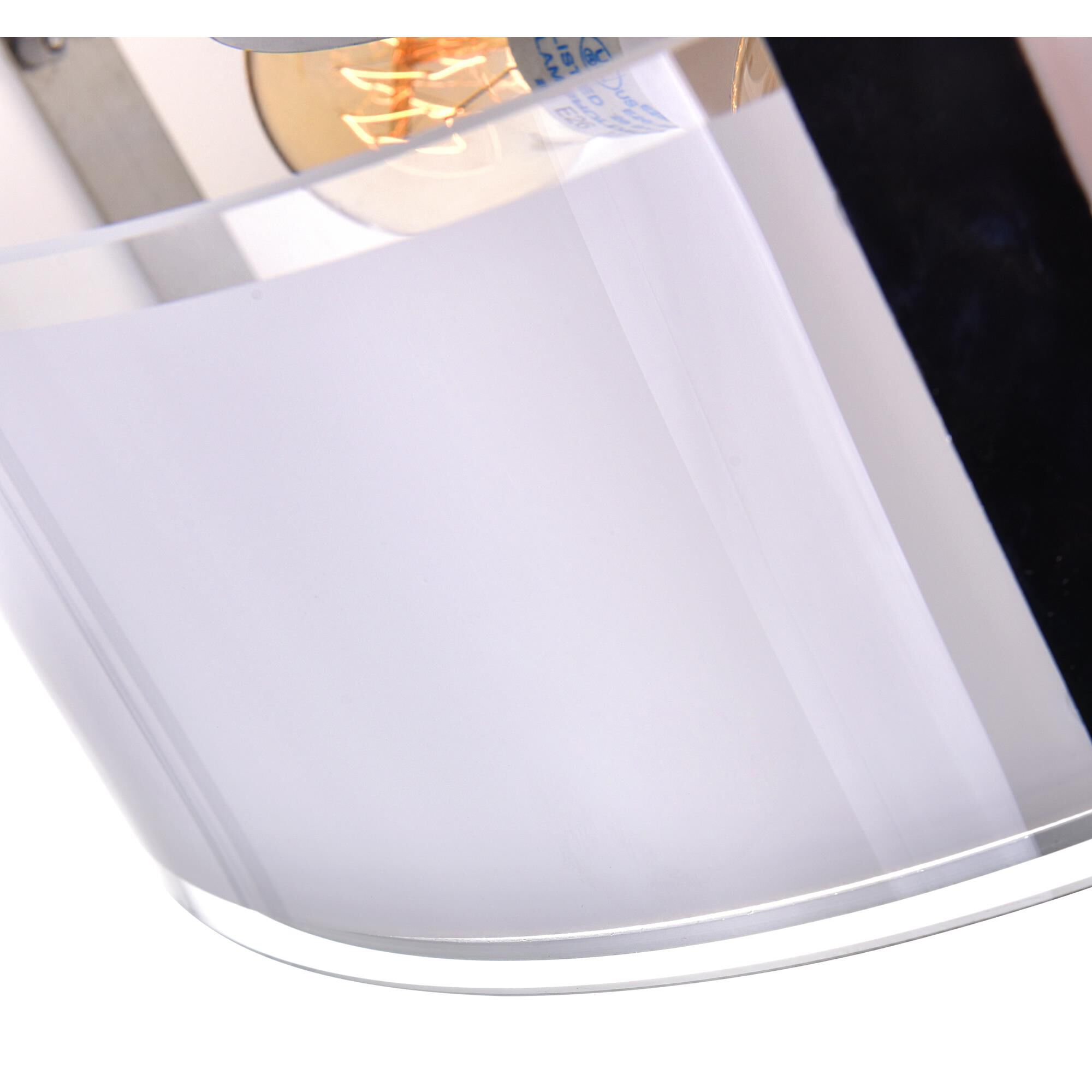 Shown in Chrome finish and White shade