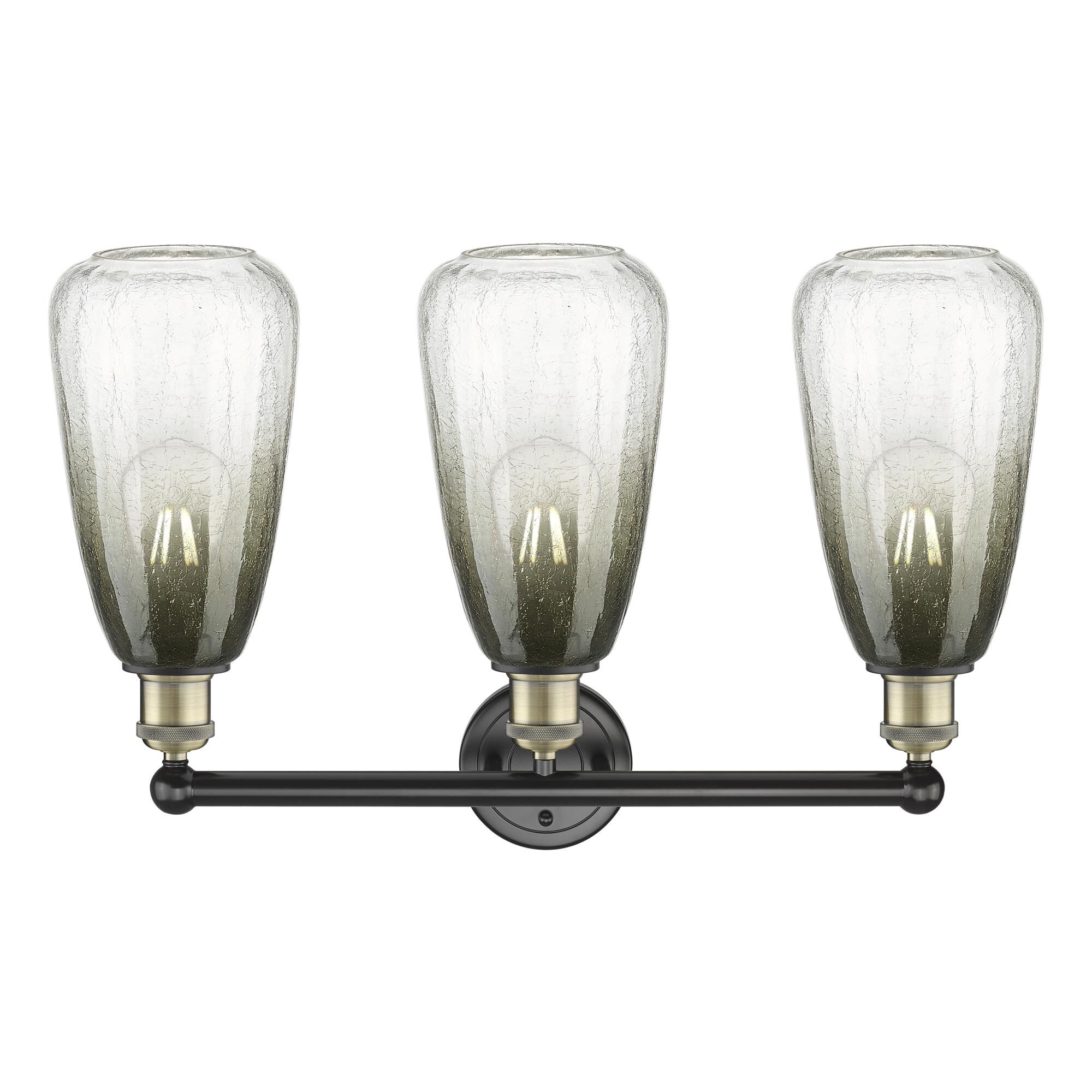 Shown in Black Antique Brass finish and Slate glass