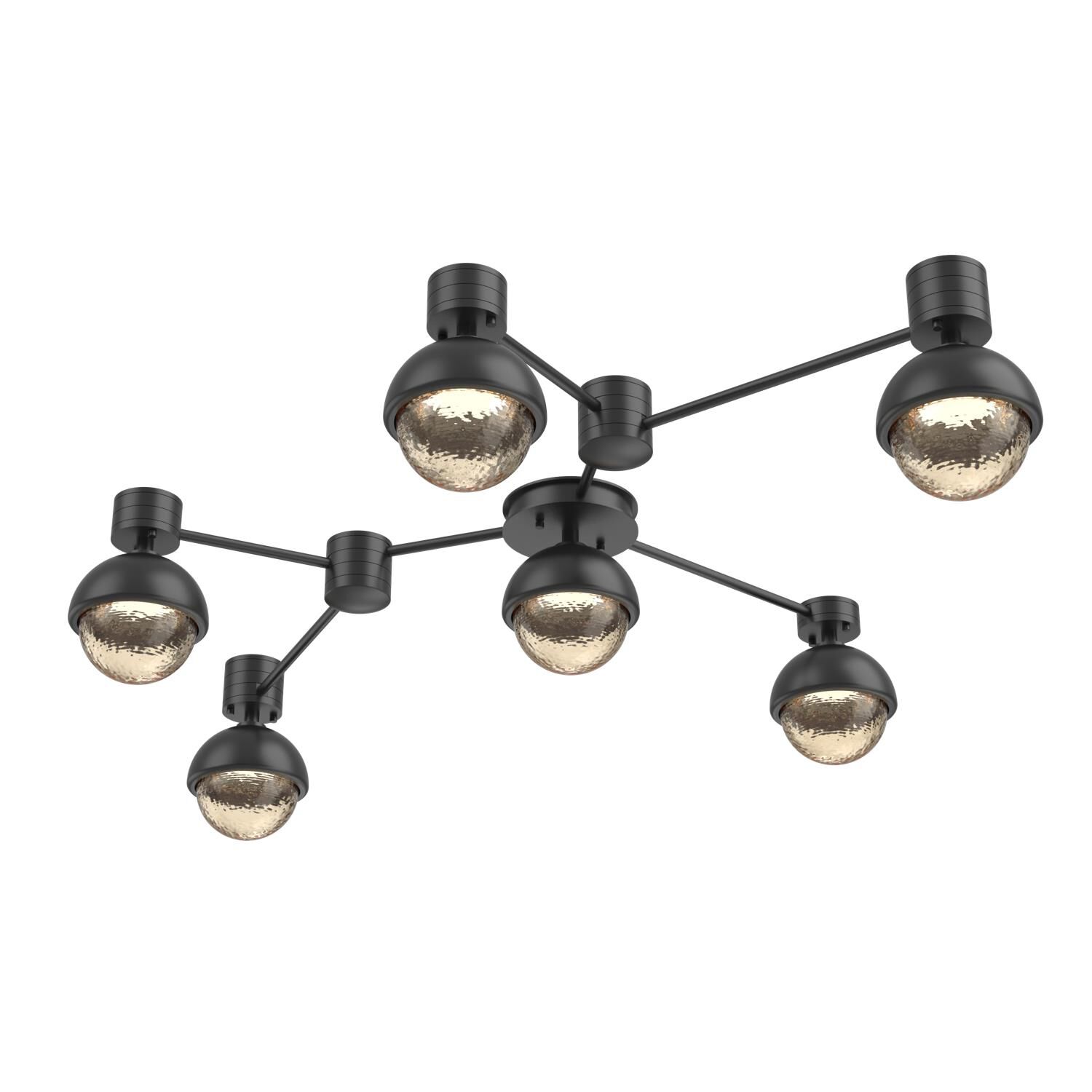 Shown in Matte Black finish and Amber glass and Metal Shade Matching Finish accent
