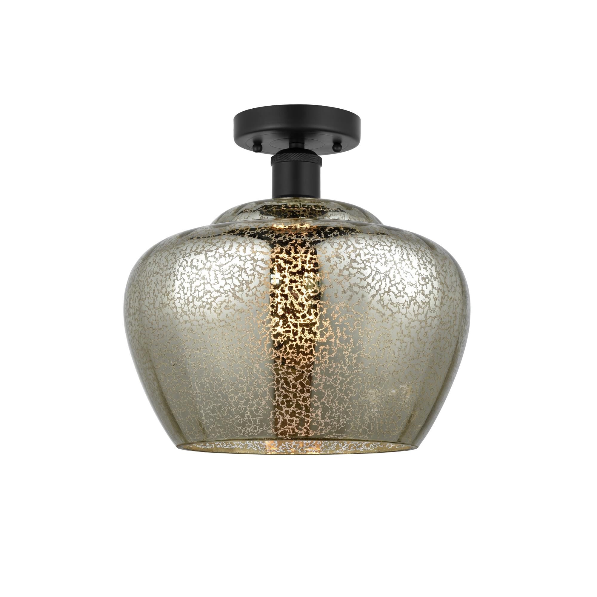 Shown in Matte Black, Mercury finish and Mercury glass and Mercury Glass shade