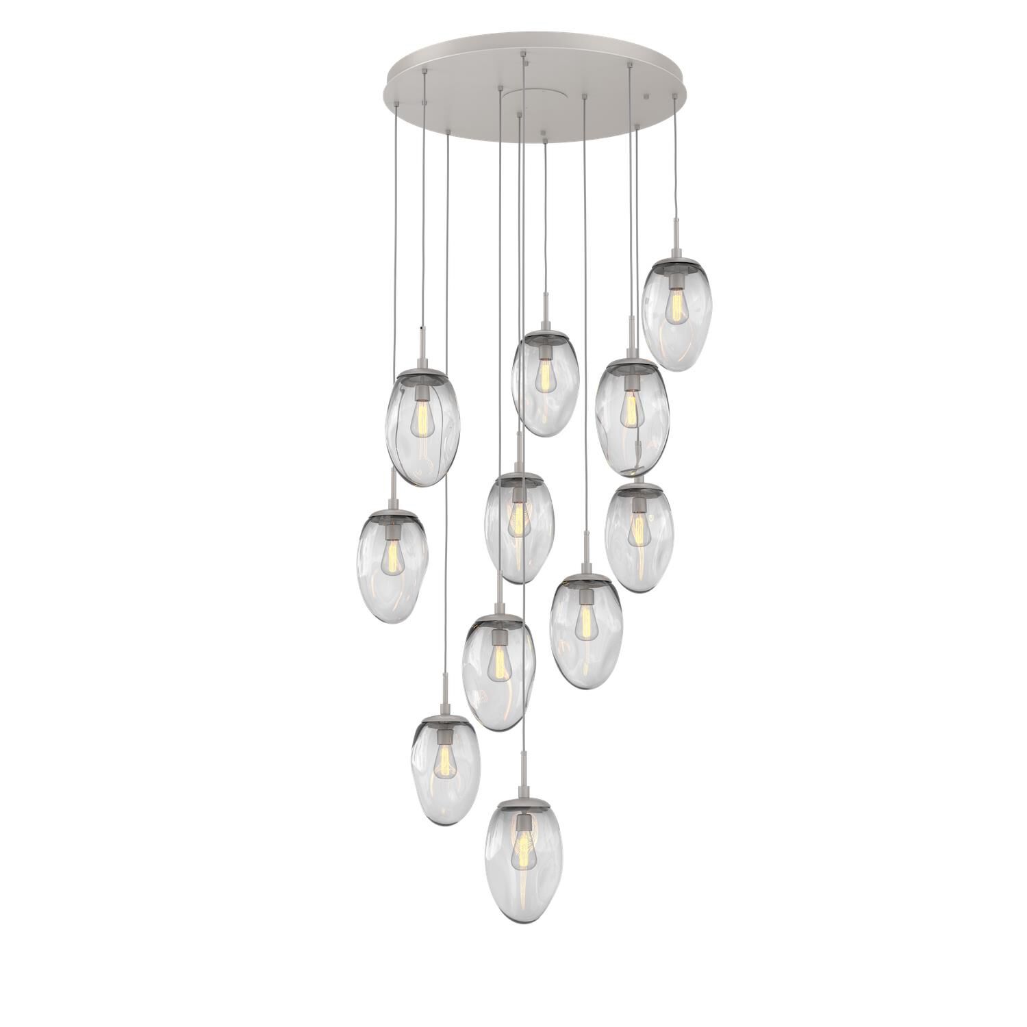 Levi Wilson Nebula 35 Inch 11 Light Multi Light Pendant by Hammerton Studio