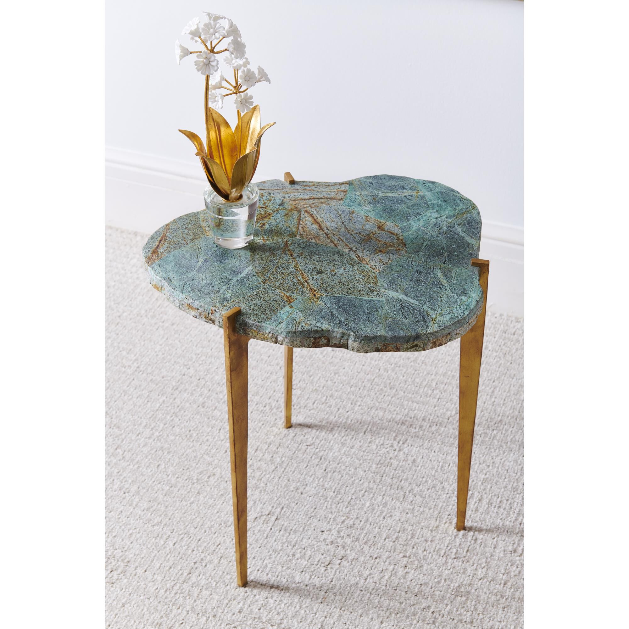 Philippine Malachite Accent Table by Chelsea House