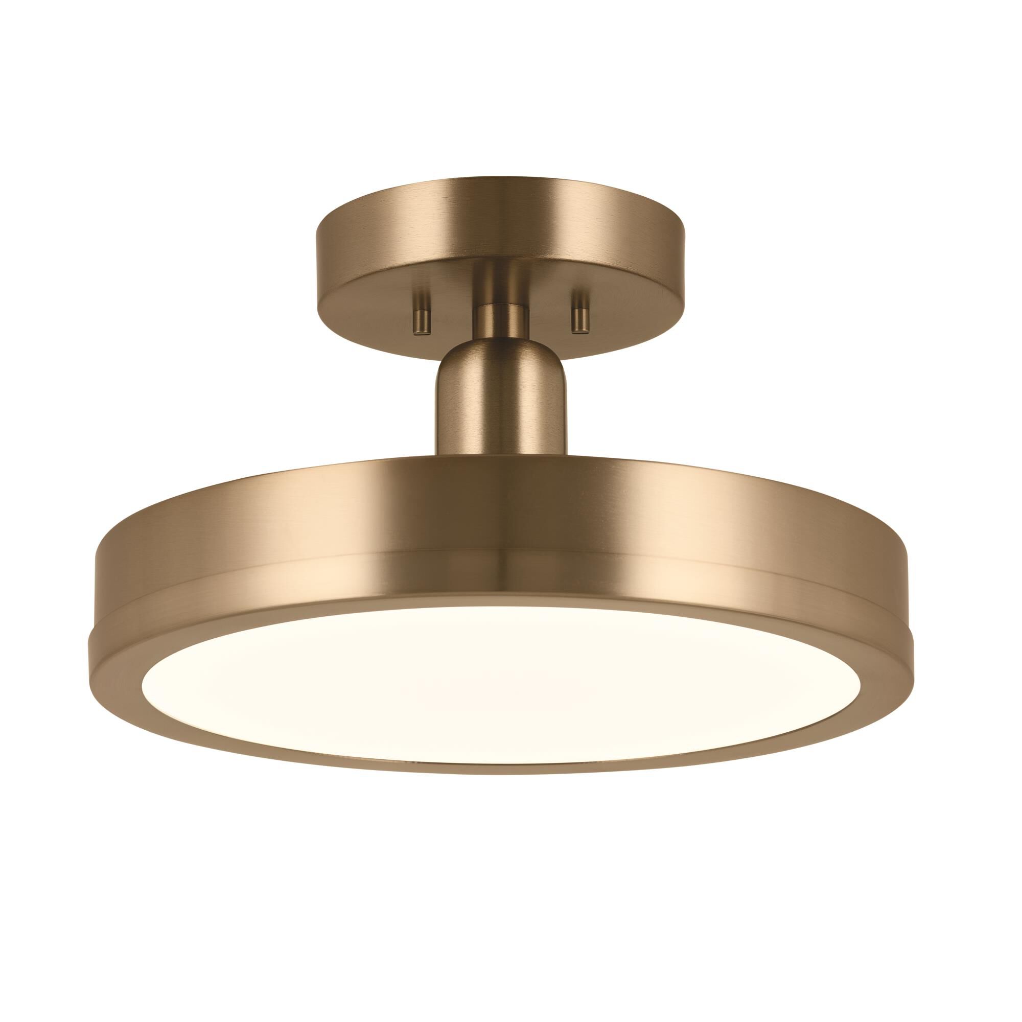 Riu 14 Inch 1 Light LED Semi Flush Mount by Kichler Lighting