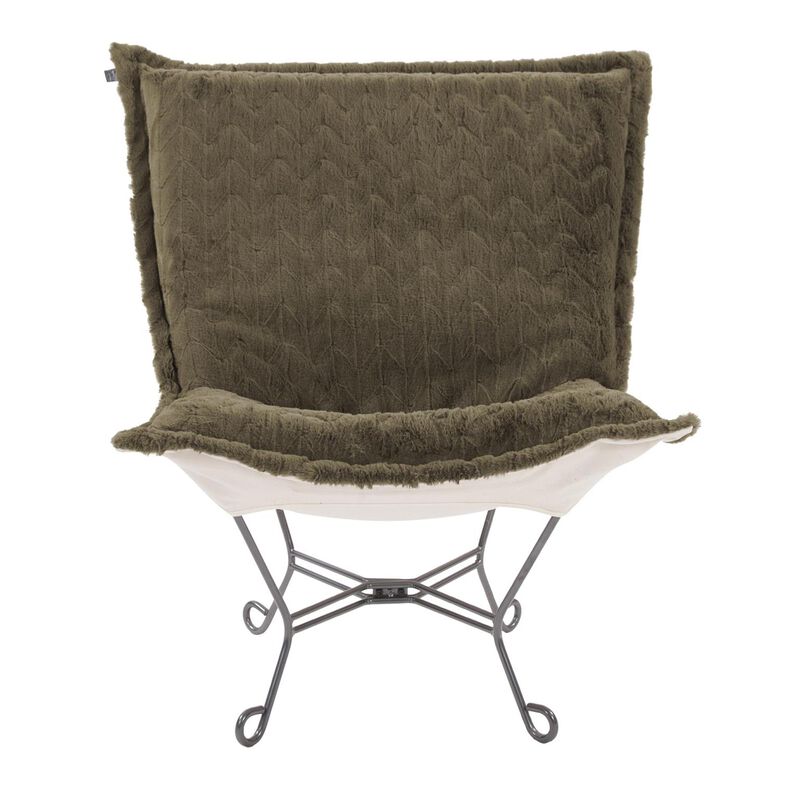 Scroll Puff Accent Chair by Howard Elliott