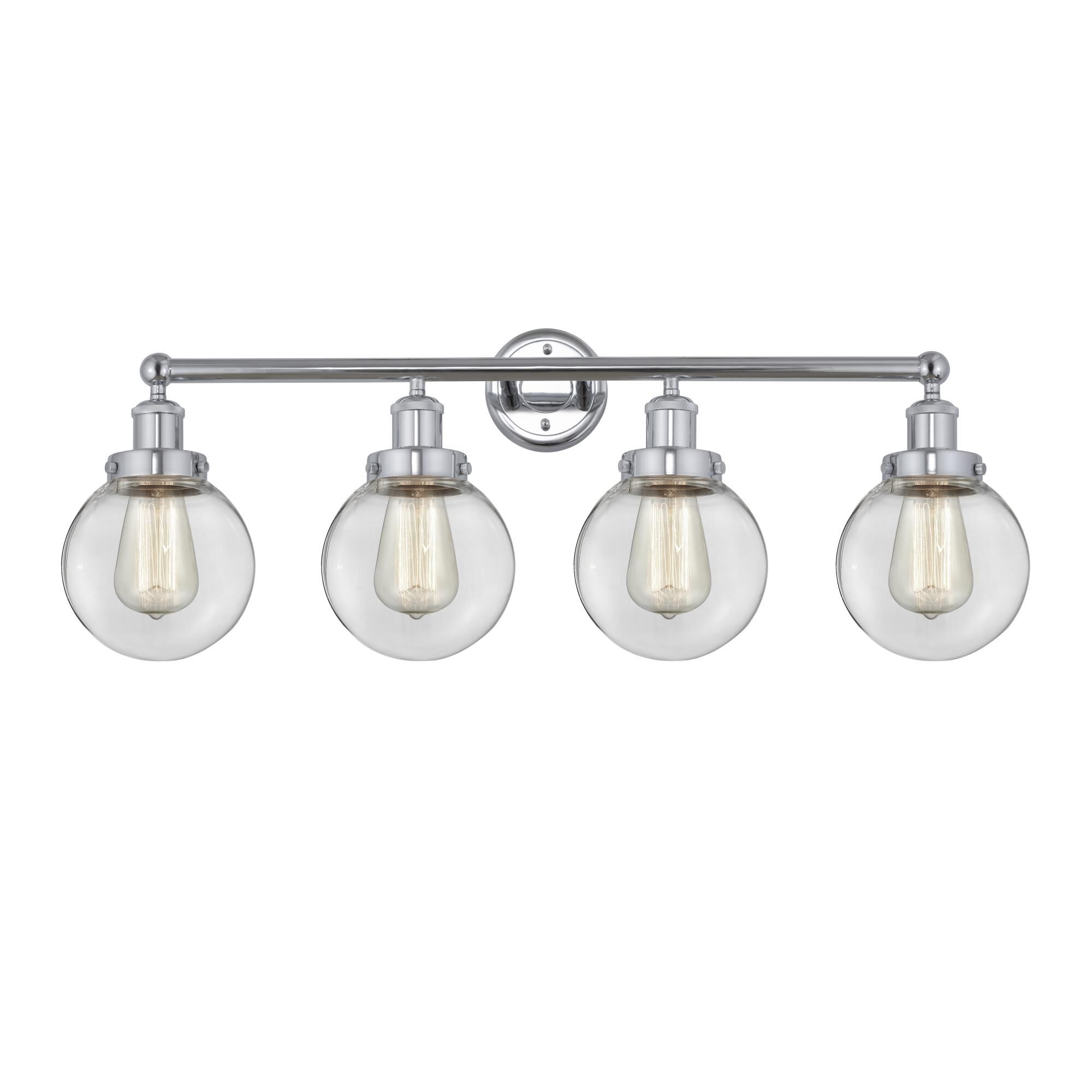 Shown in Polished Chrome, Clear finish and Clear glass and Clear Glass shade