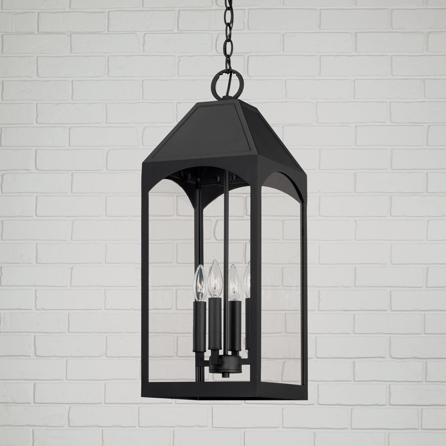 Burton 26 Inch Tall 4 Light Outdoor Hanging Lantern by Capital Lighting Fixture Company