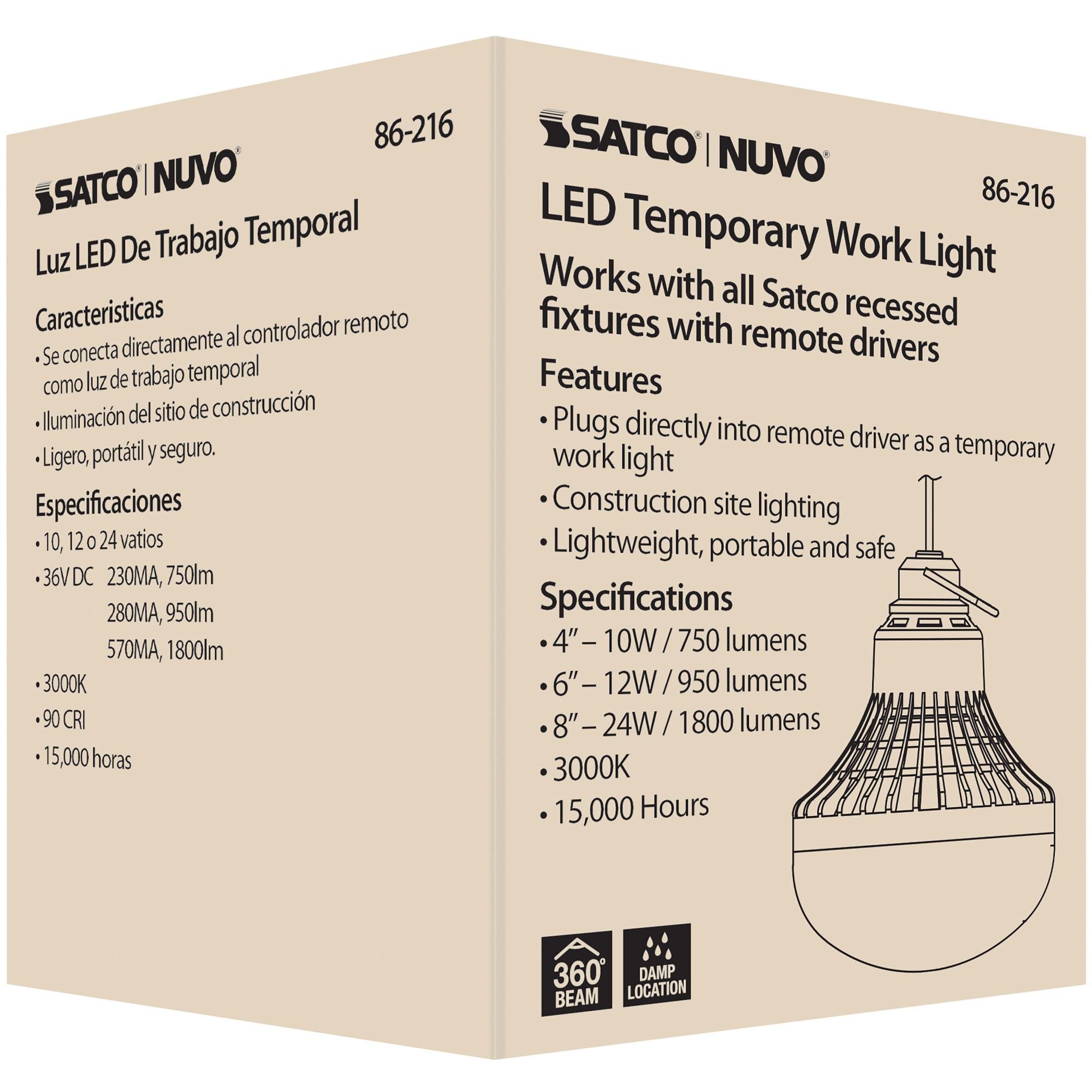 Dimmable 10.00 Watt 3000K LED Light Bulb by Satco