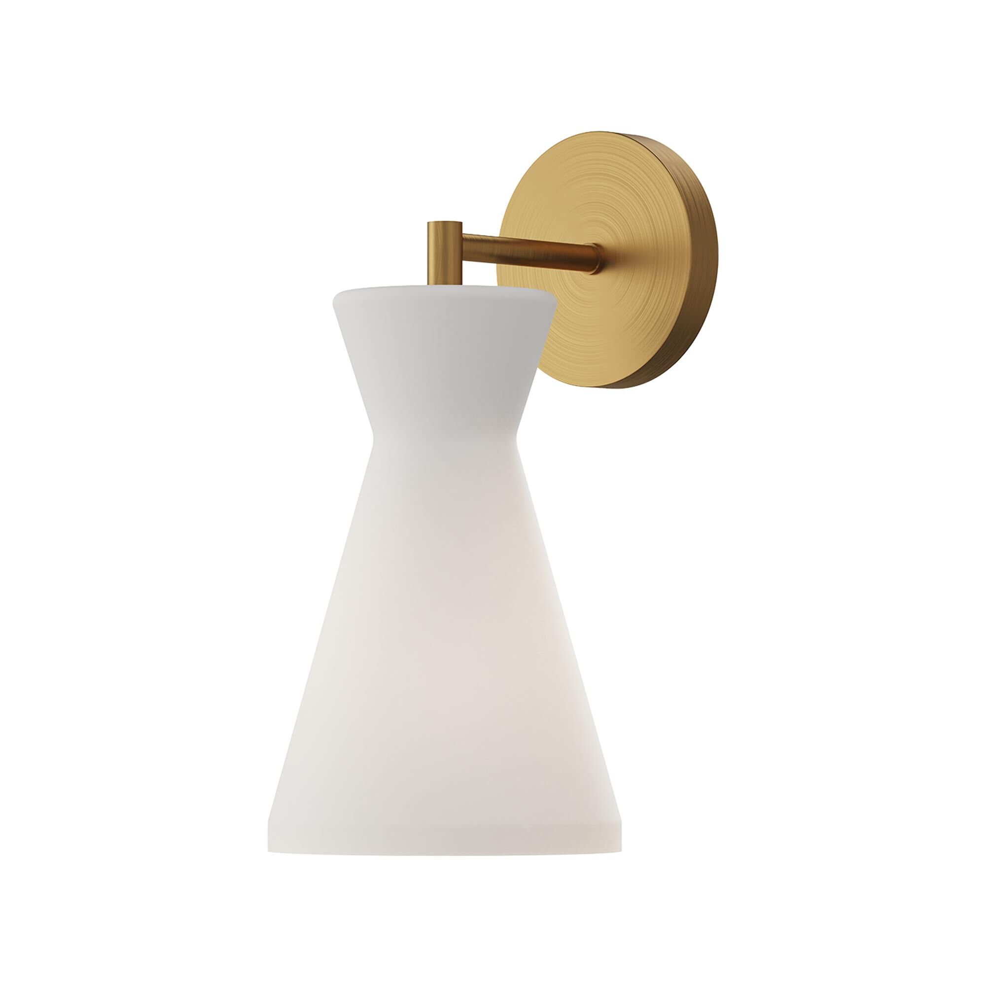 Shown in Aged Gold/Opal Glass finish