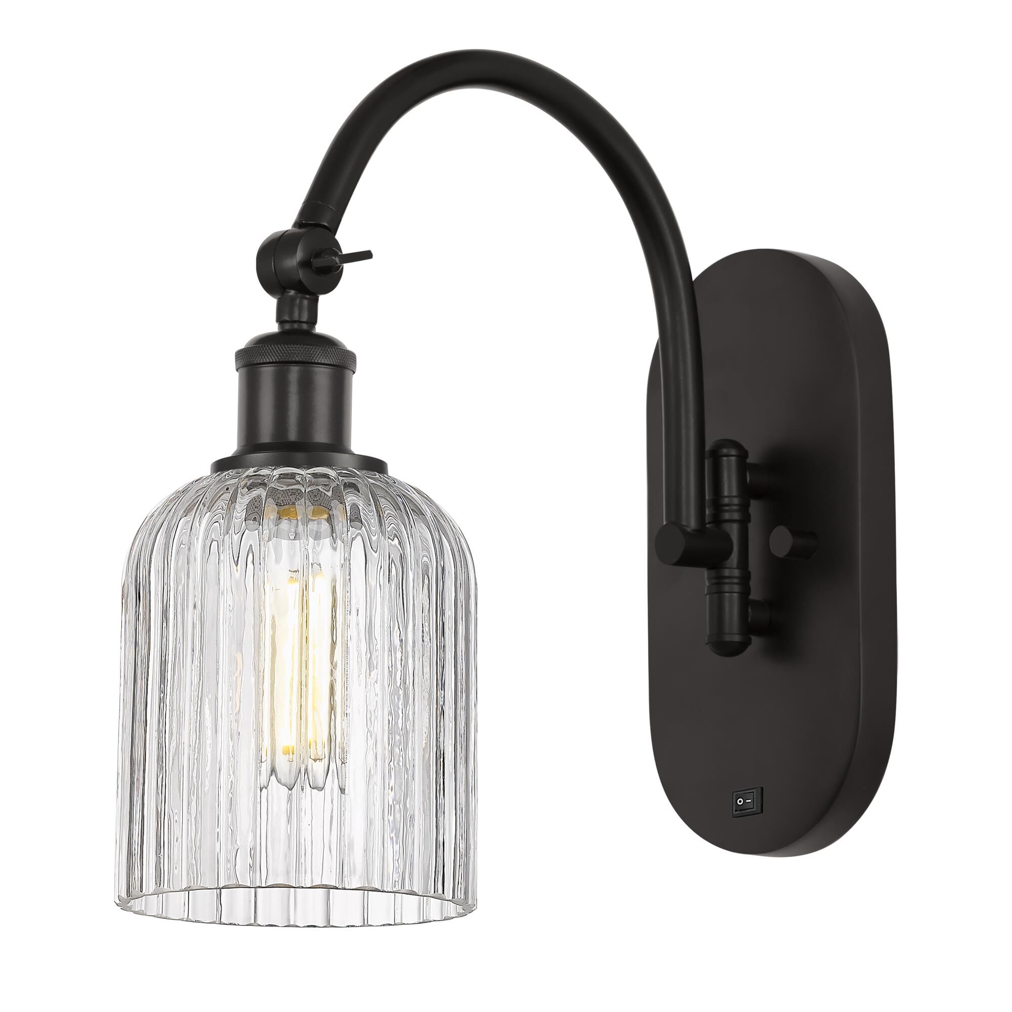 Shown in Oil Rubbed Bronze finish and Clear glass