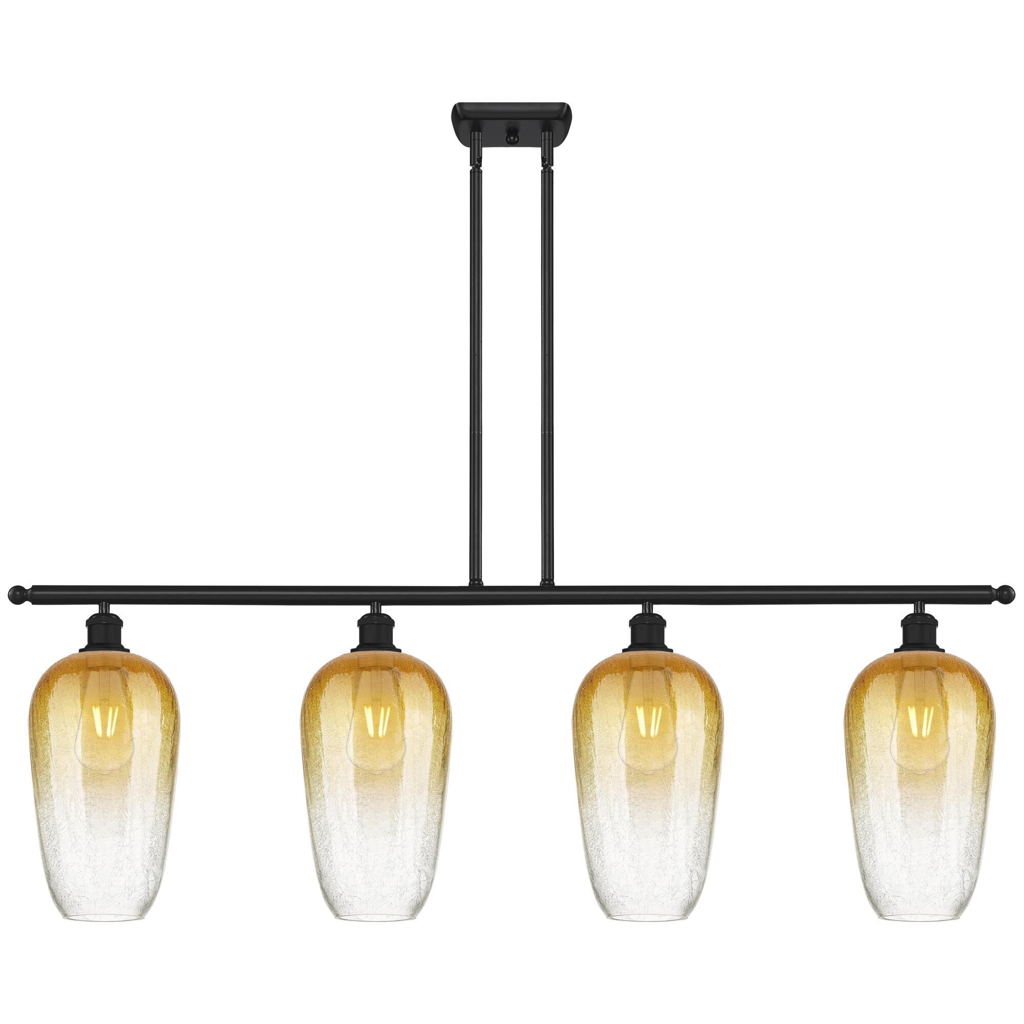 Shown in Matte Black finish and Amber glass