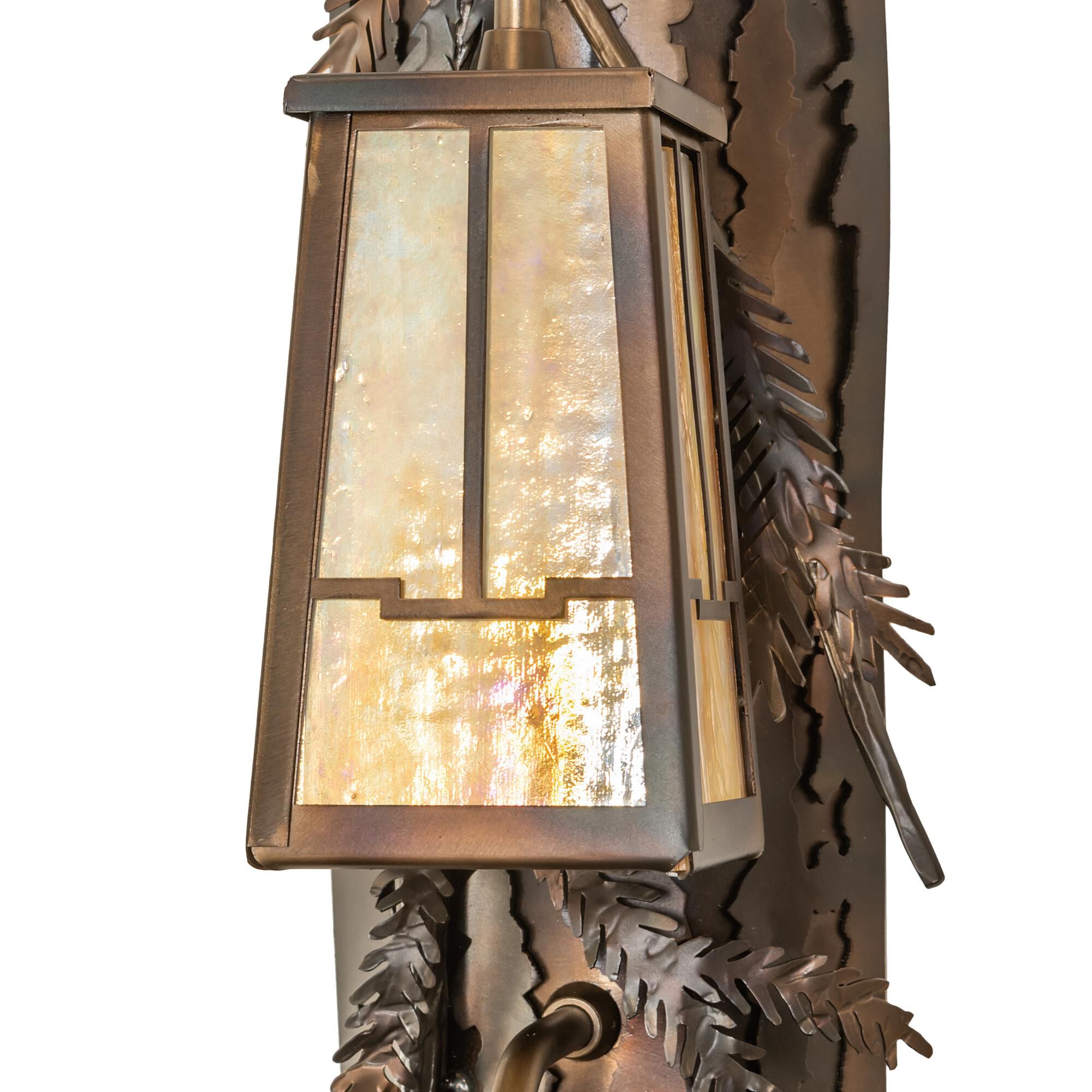 Pine Branch 25 Inch Tall 2 Light Outdoor Wall Light by Meyda Lighting