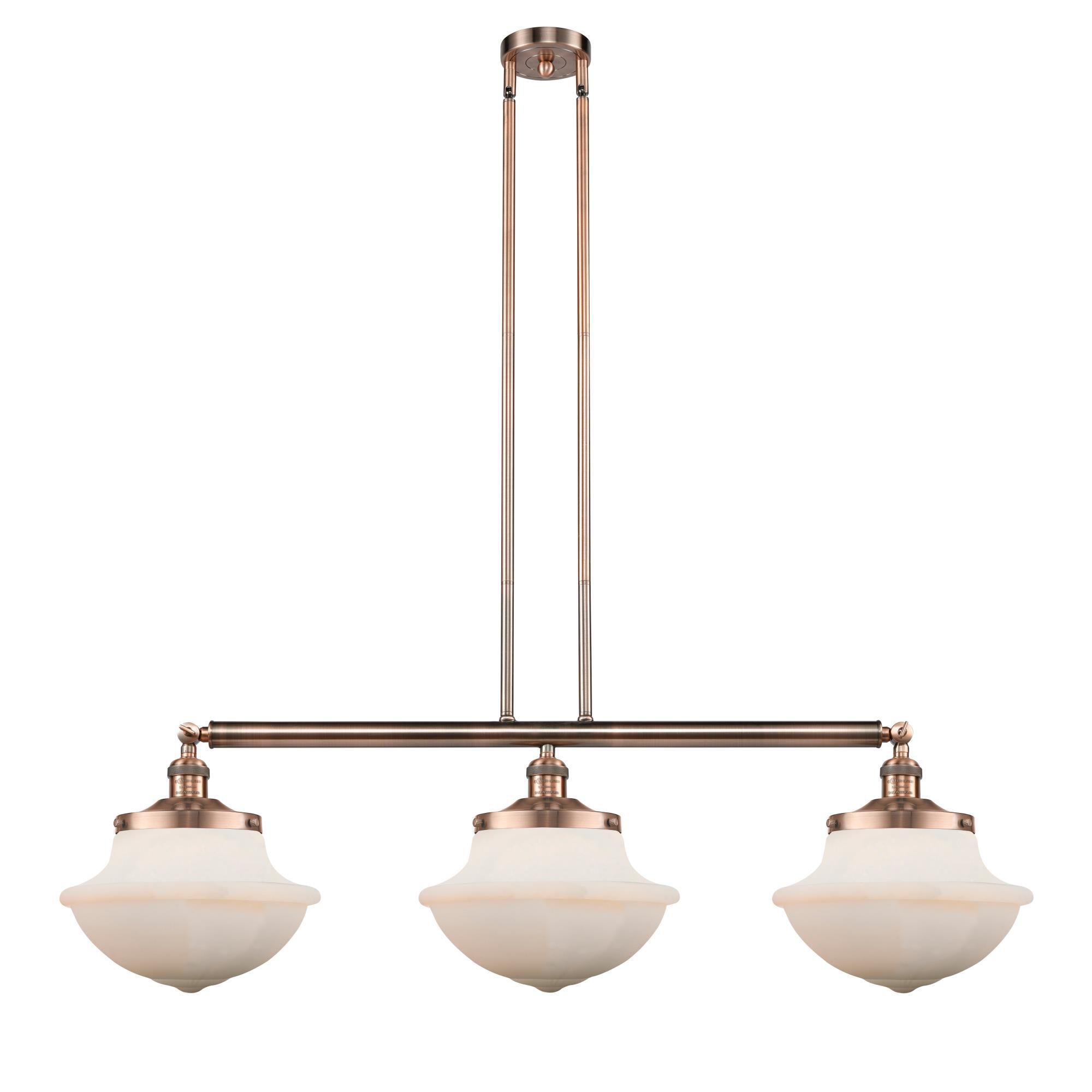 Bruno Marashlian Large Oxford 42 Inch 3 Light Linear Suspension Light by Innovations Lighting