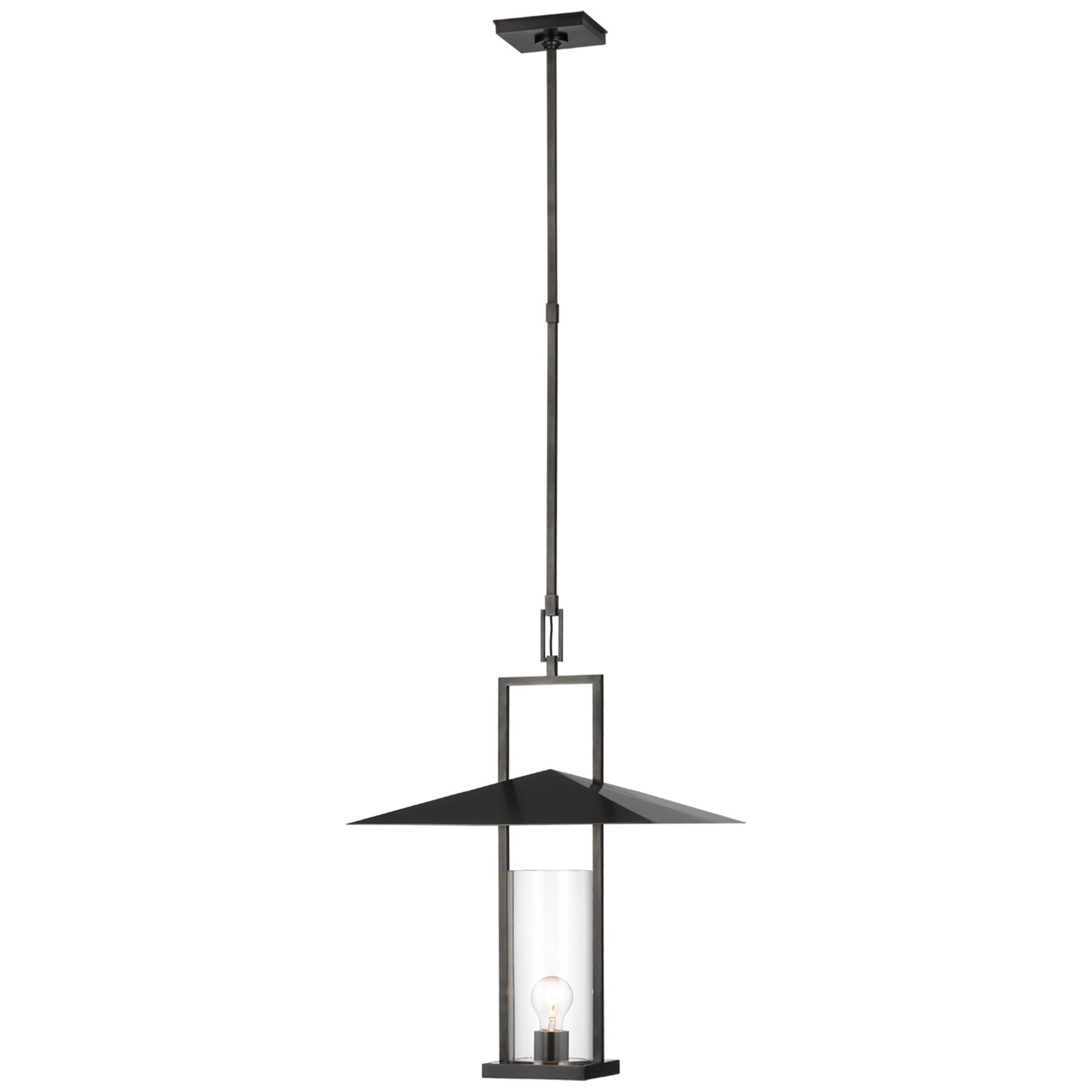 Shown in Bronze and Brass finish and Clear glass