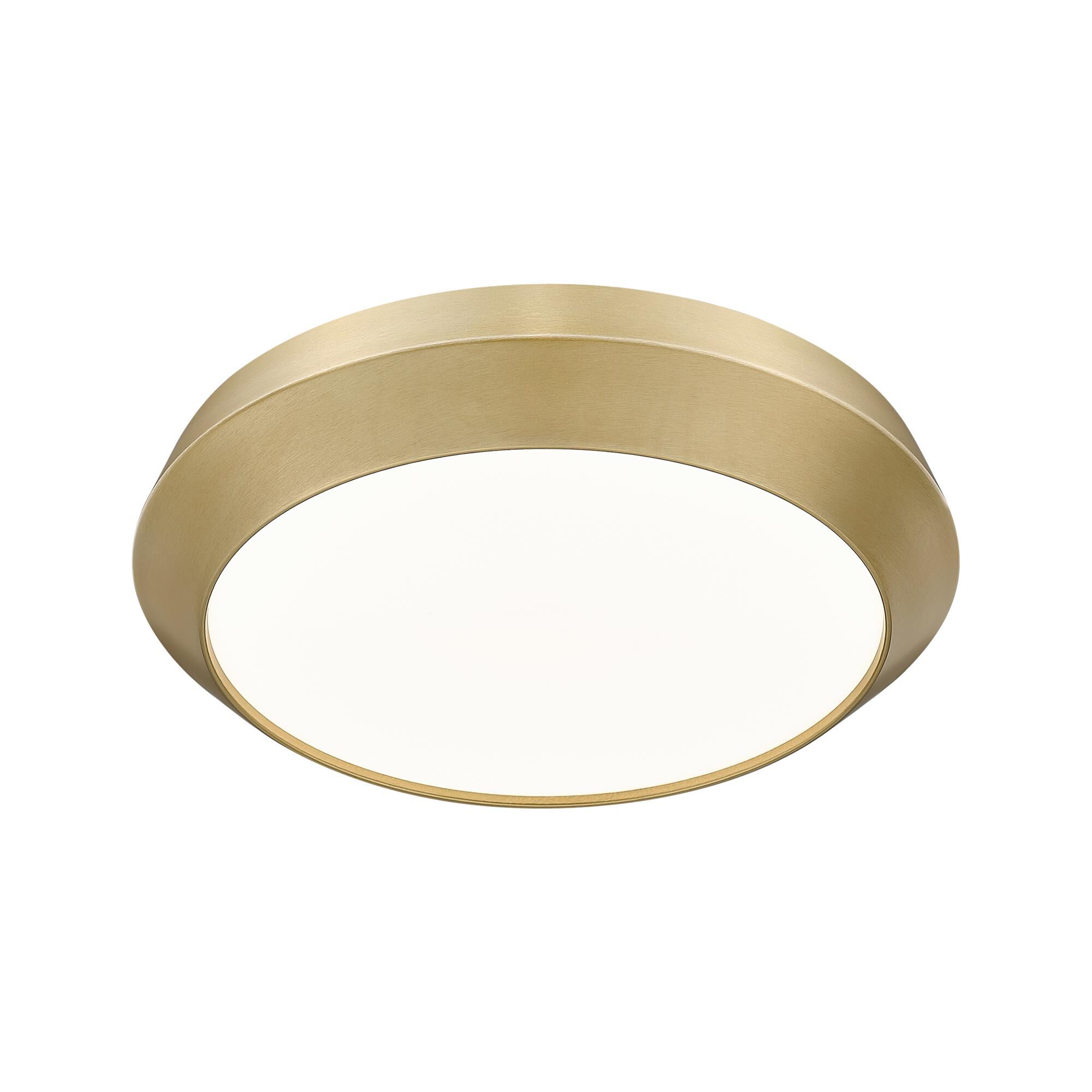 Shown in Modern Gold finish and White glass