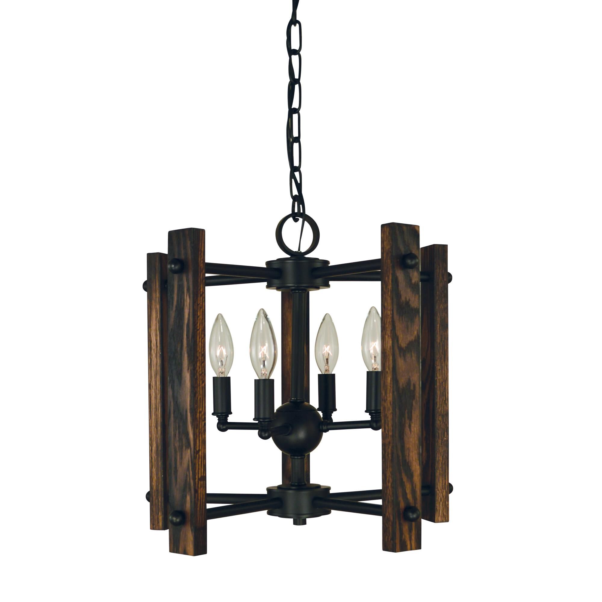 Modern Farmhouse 14 Inch 4 Light Mini Chandelier by Framburg