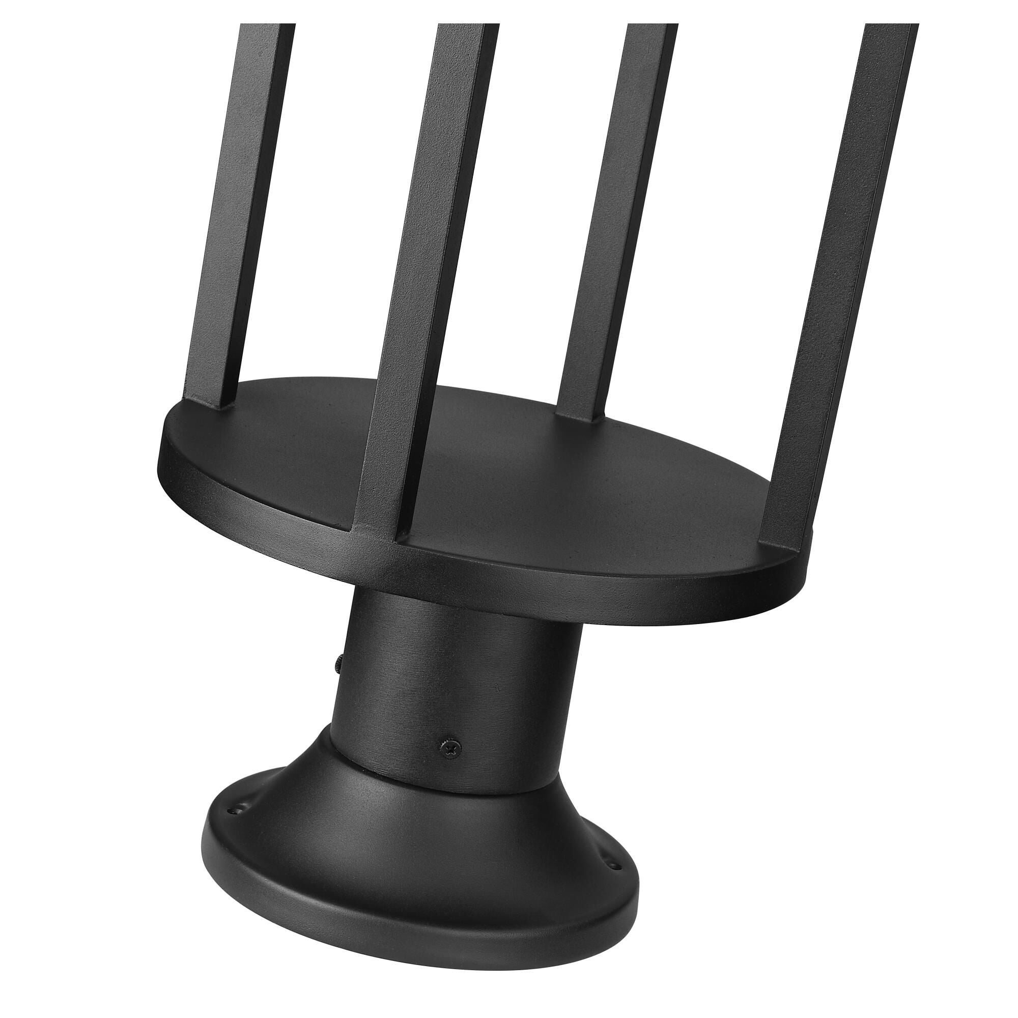 Shown in Matte Black finish and Etched glass